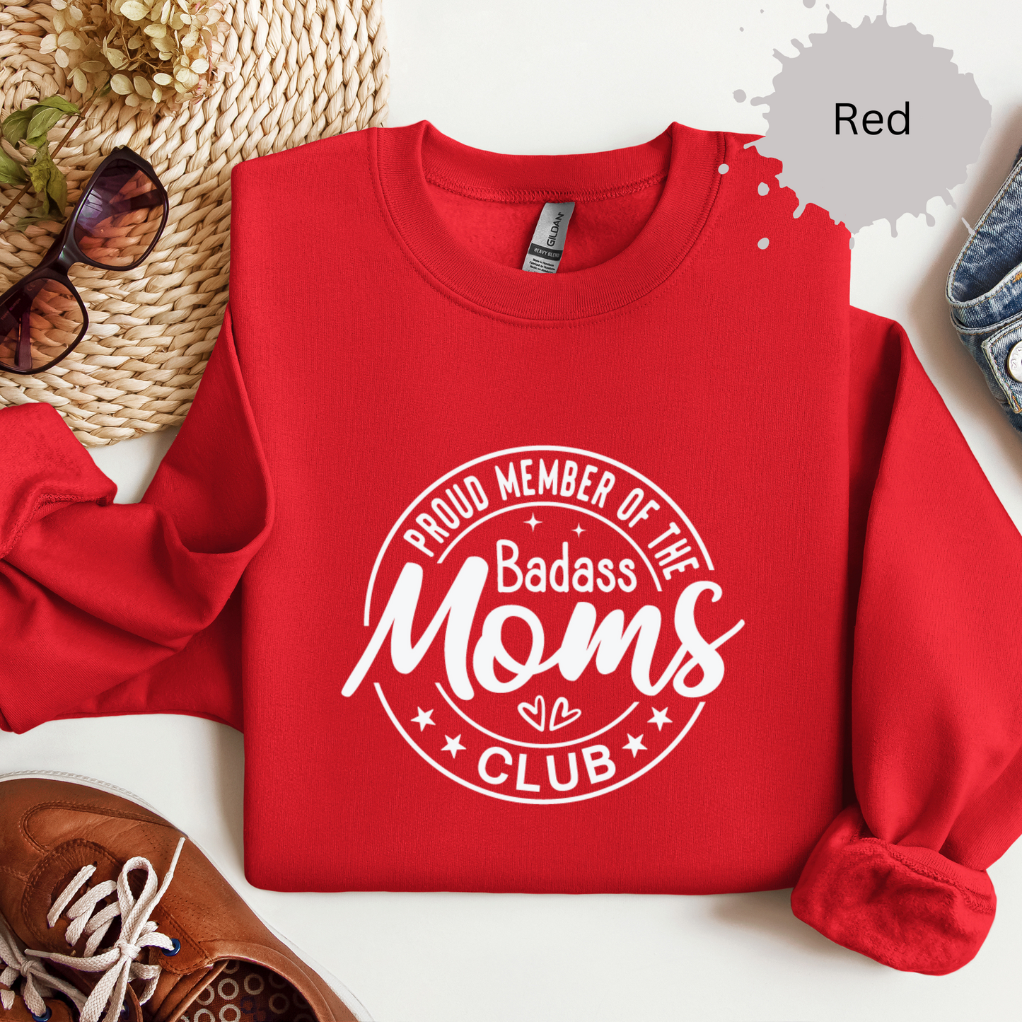 Bad Ass Moms Club Crewneck Sweatshirt