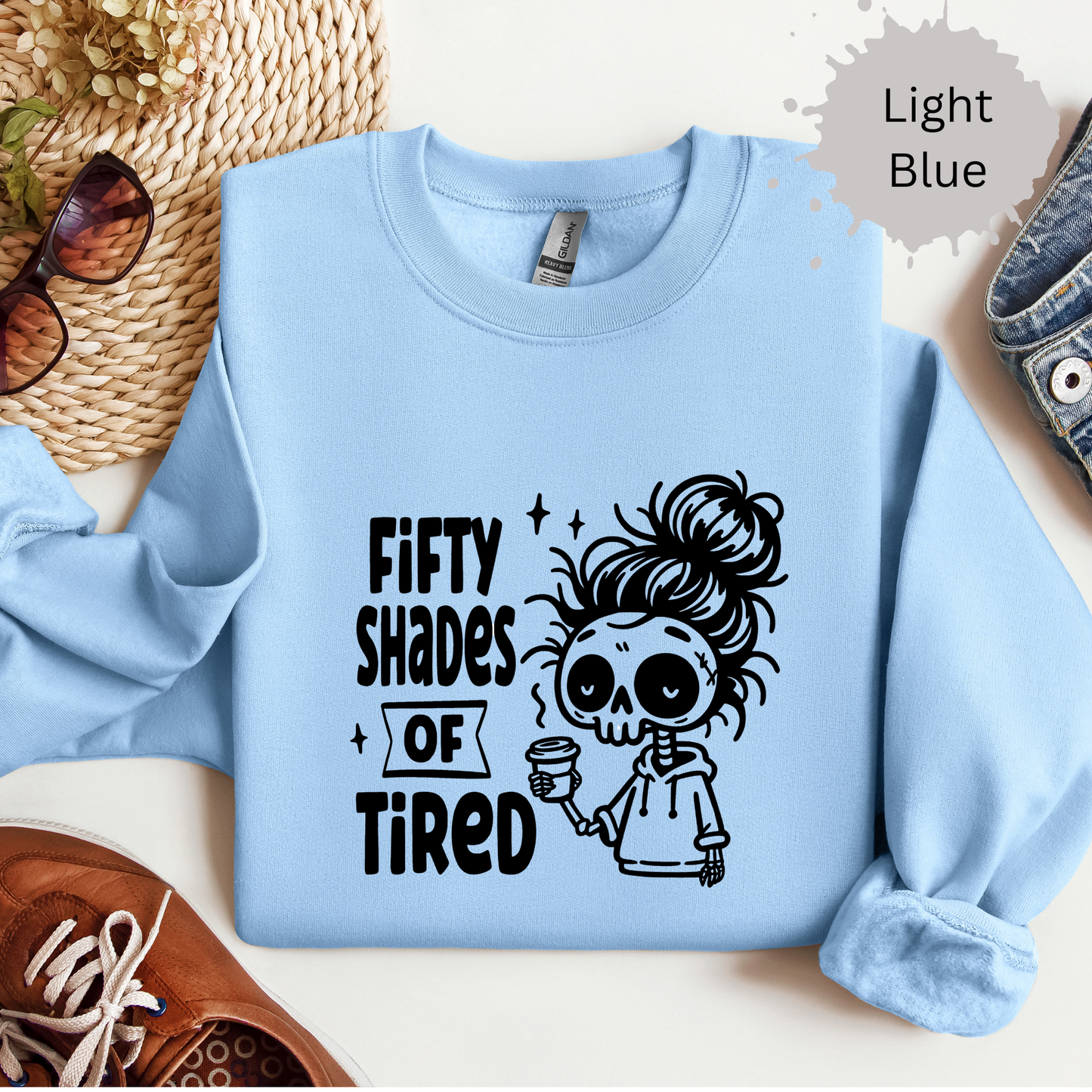 Fifty Shades of Tired Crewneck Sweatshirt