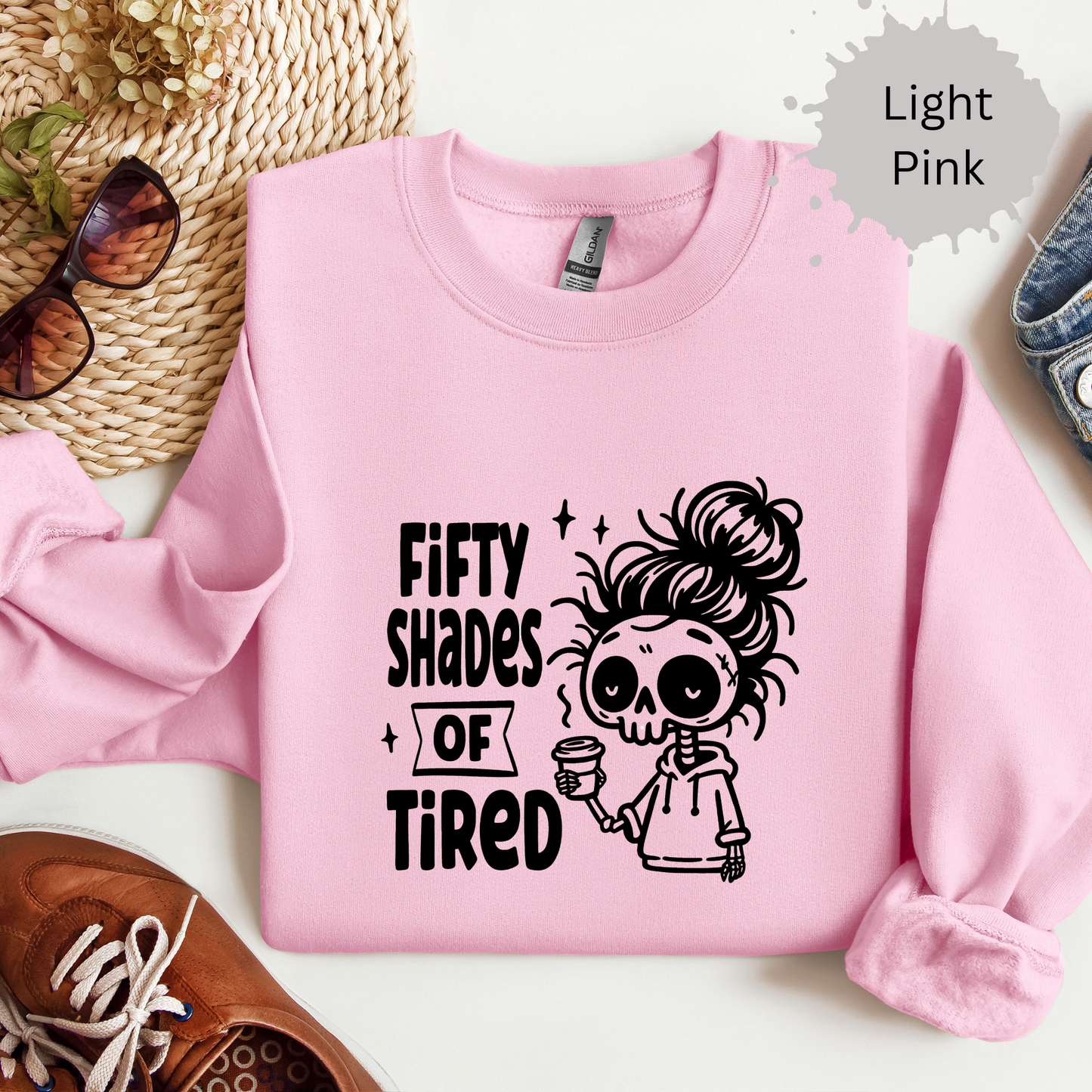 Fifty Shades of Tired Crewneck Sweatshirt