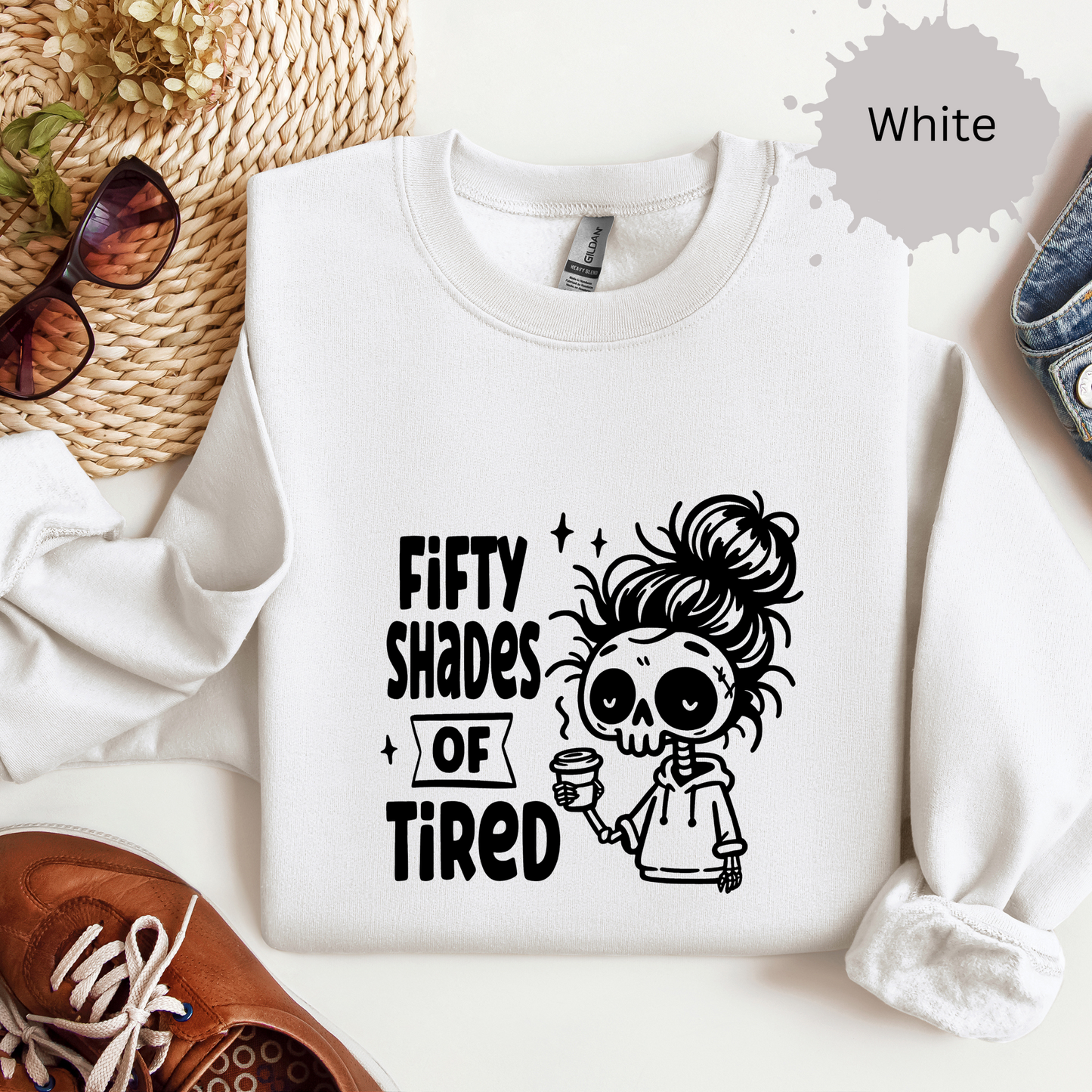 Fifty Shades of Tired Crewneck Sweatshirt