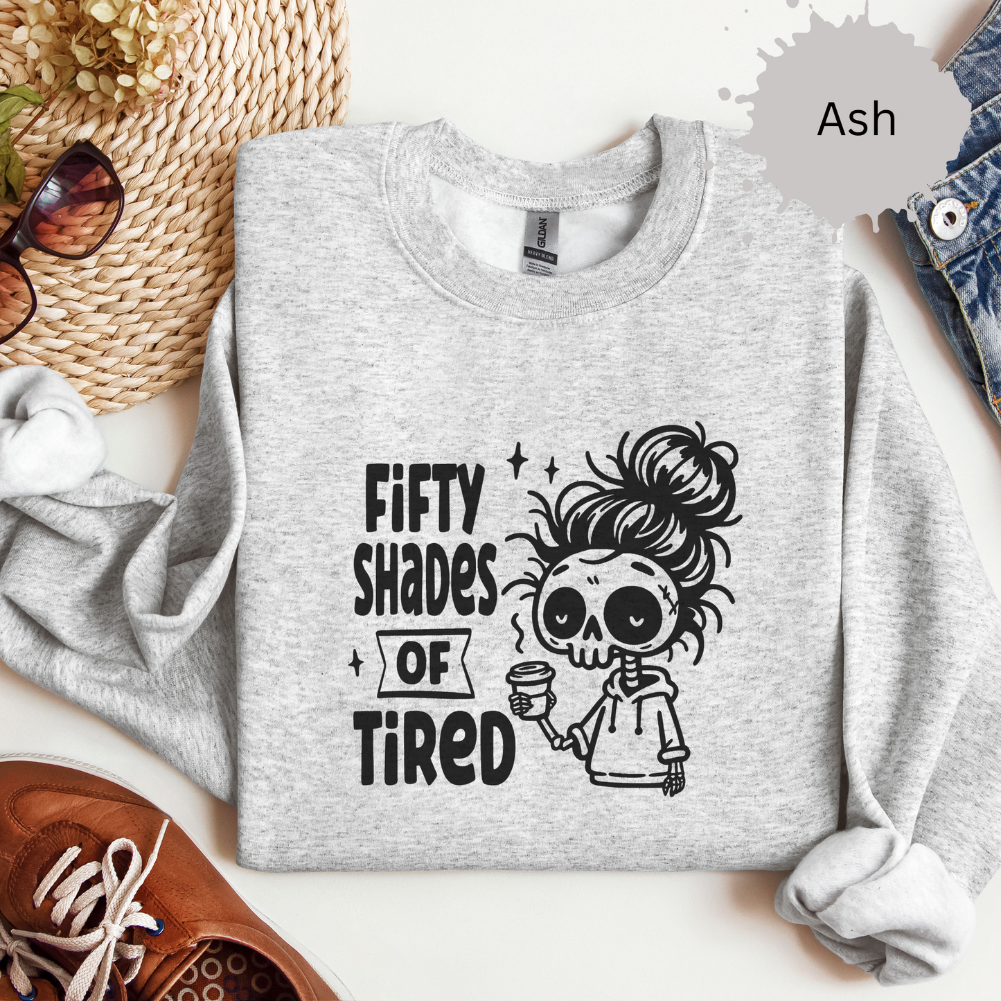 Fifty Shades of Tired Crewneck Sweatshirt