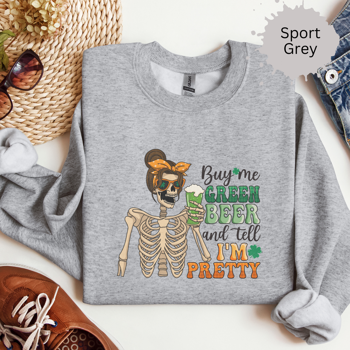 Buy Me Green Beer Crewneck Sweatshirt