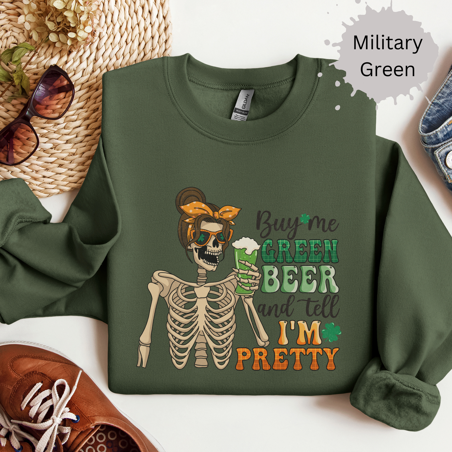 Buy Me Green Beer Crewneck Sweatshirt