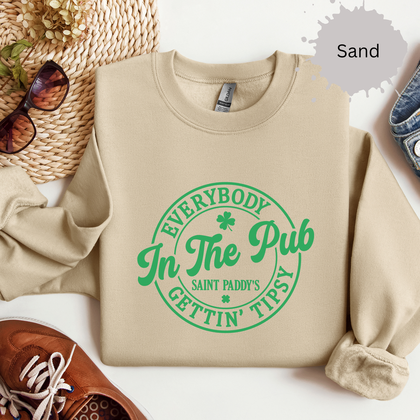 Tipsy in the Pub Crewneck Sweatshirt