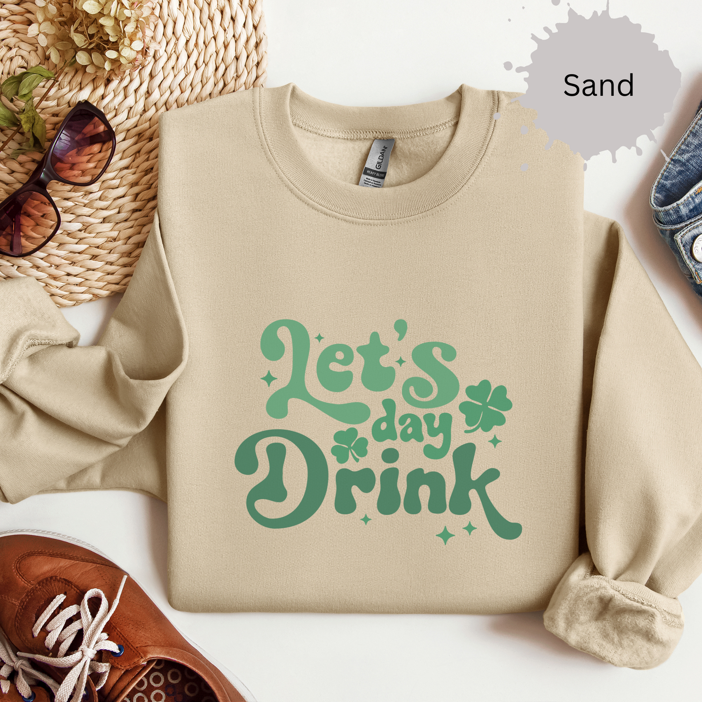 Day Drinking Crewneck Sweatshirt