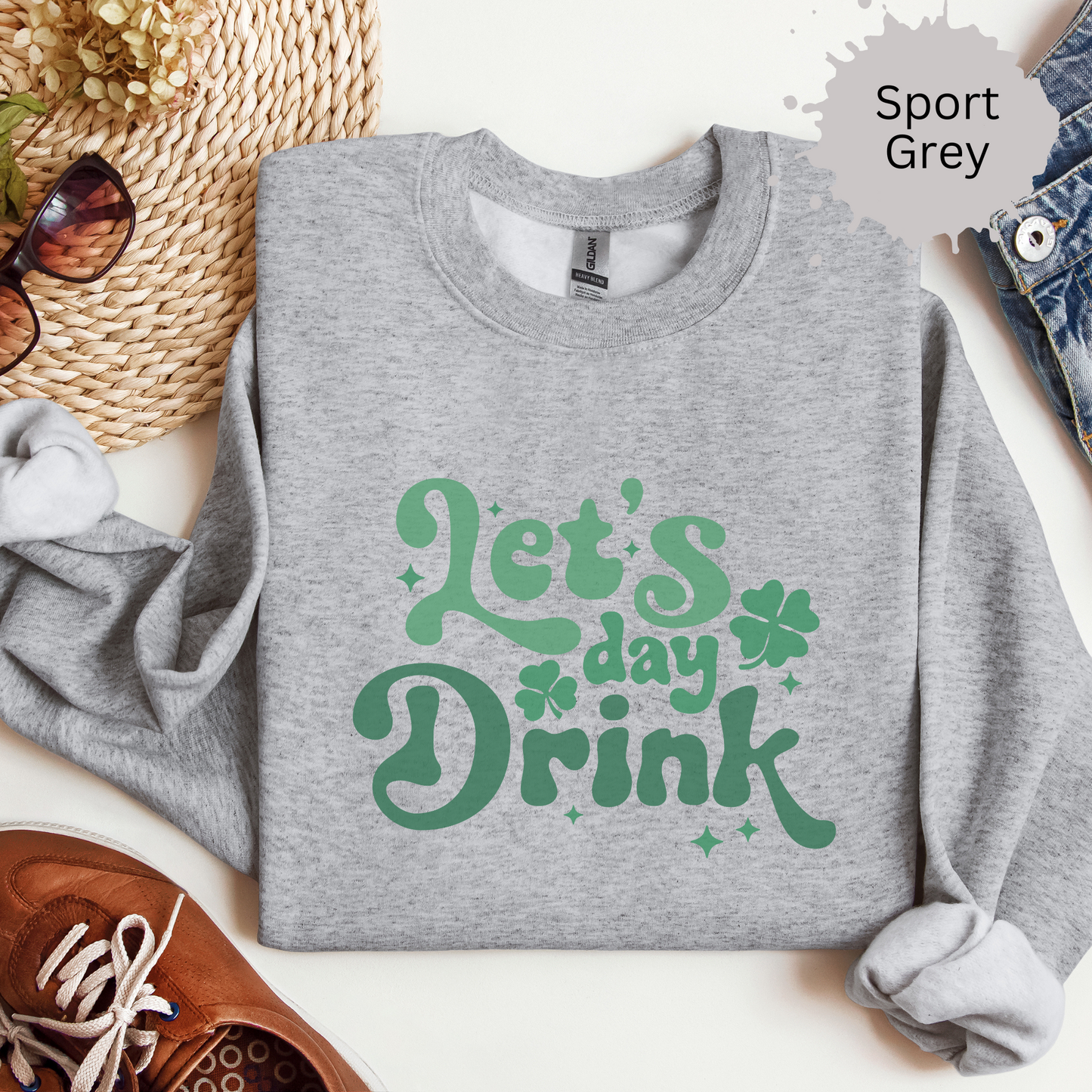 Day Drinking Crewneck Sweatshirt