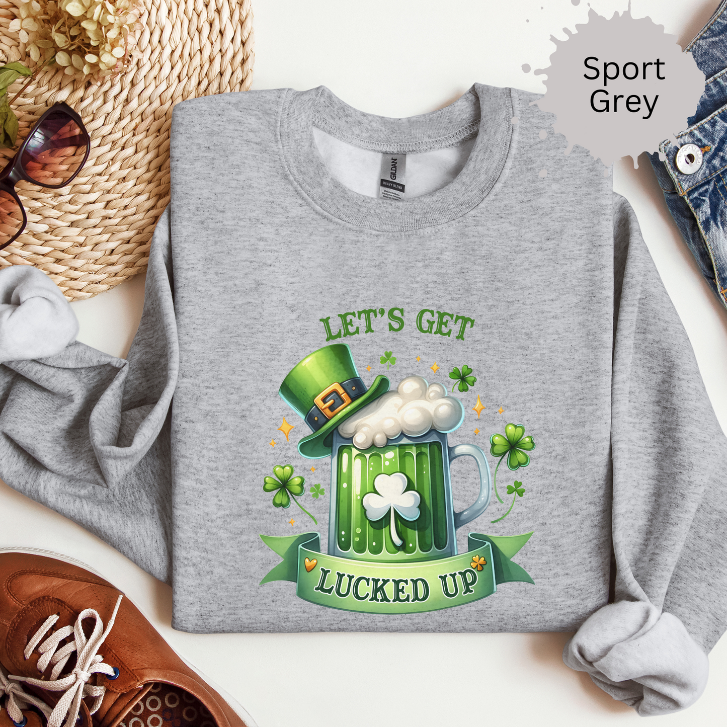 Getting Lucked Up Crewneck Sweatshirt