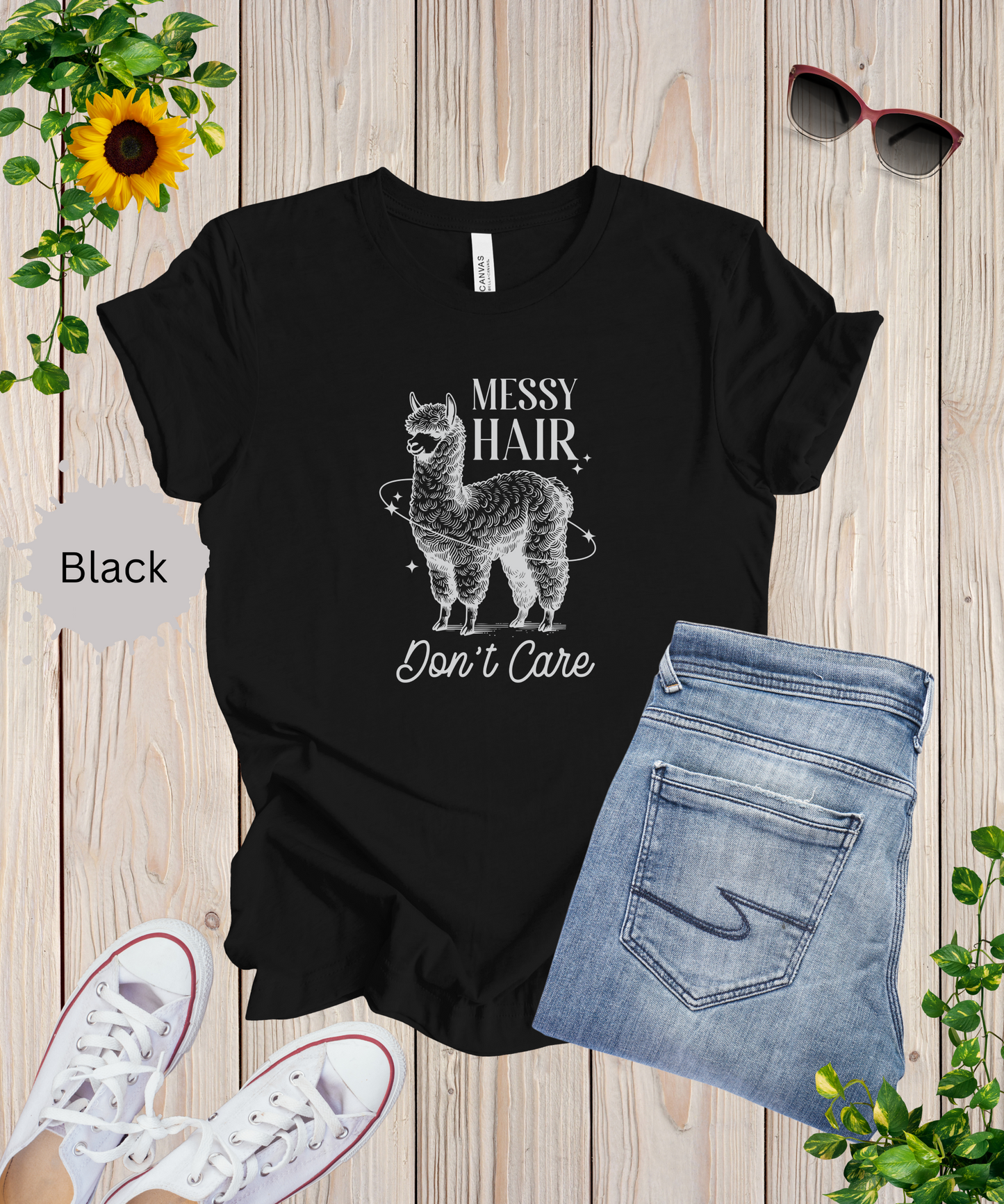 Messy Hair Dont Care T-Shirt