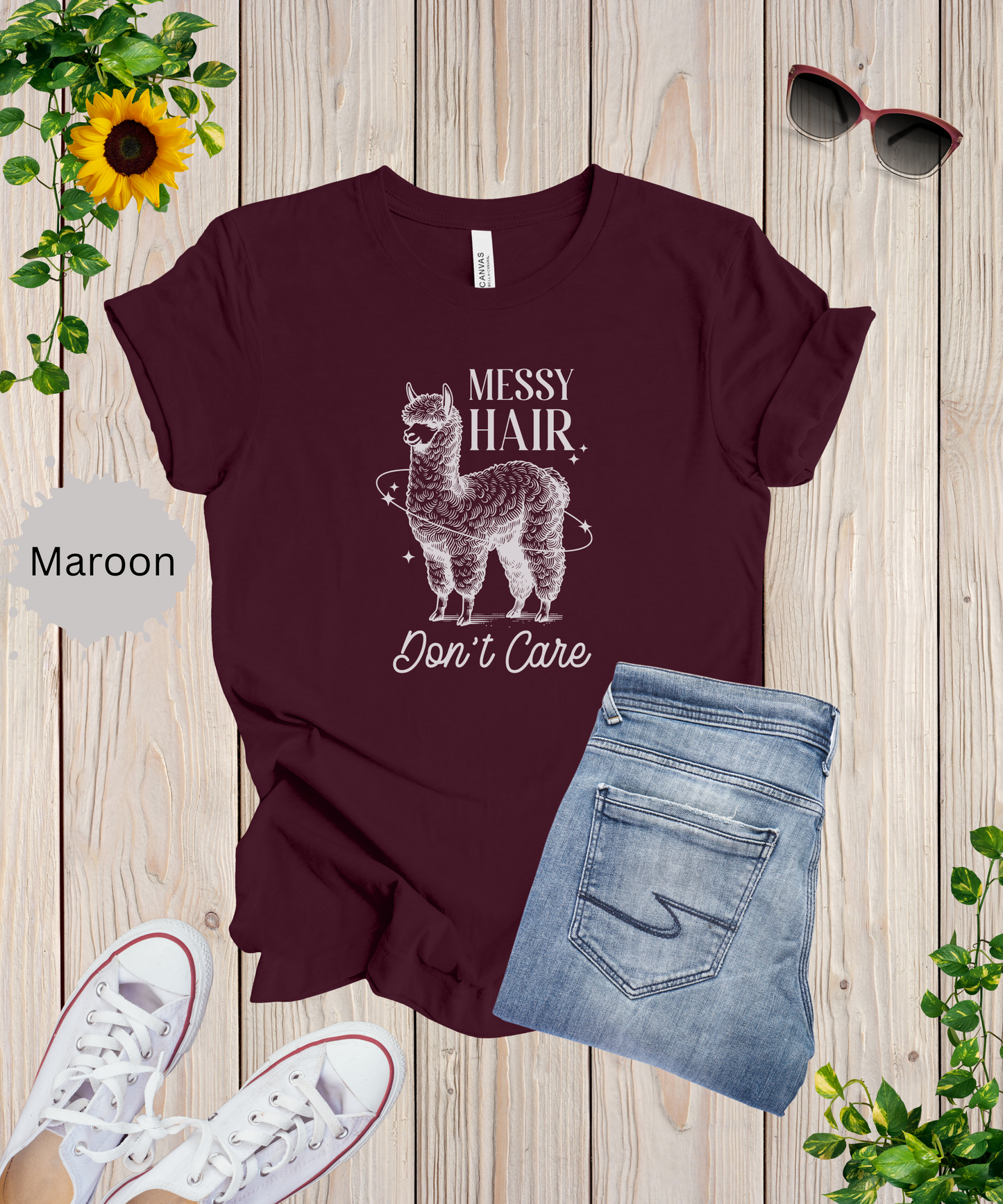 Messy Hair Dont Care T-Shirt