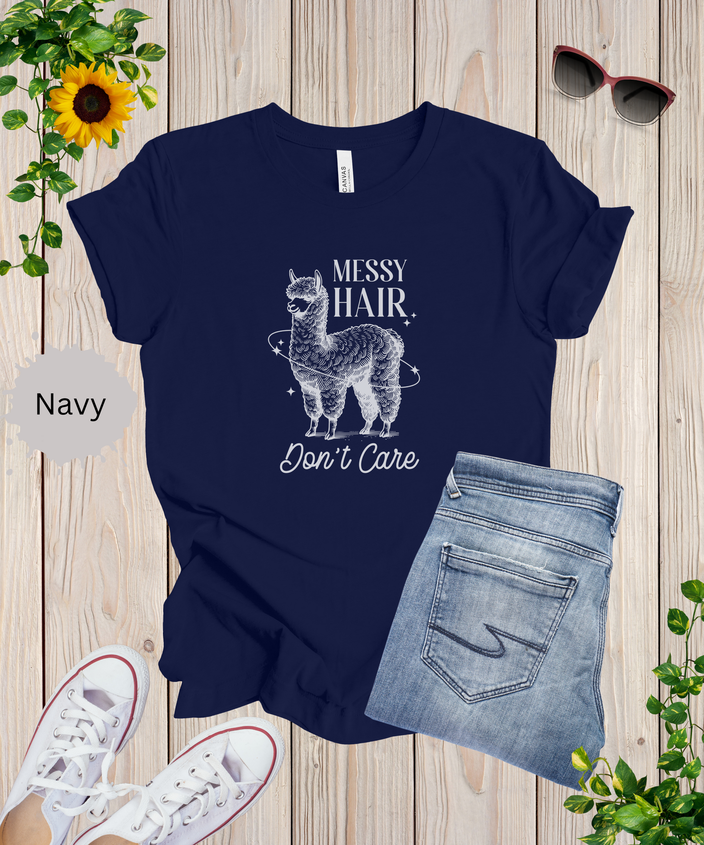 Messy Hair Dont Care T-Shirt