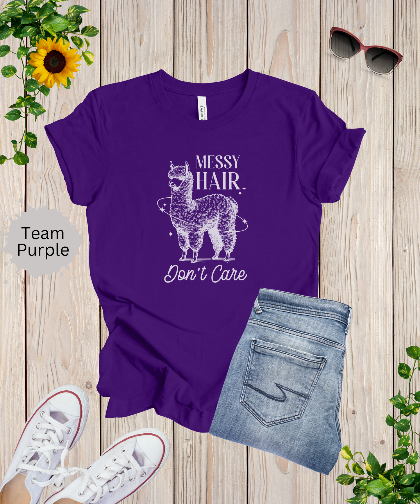 Messy Hair Dont Care T-Shirt