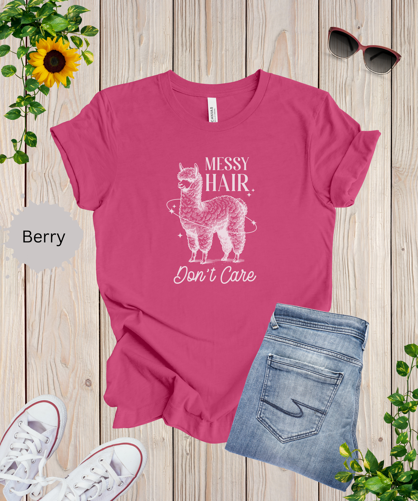 Messy Hair Dont Care T-Shirt