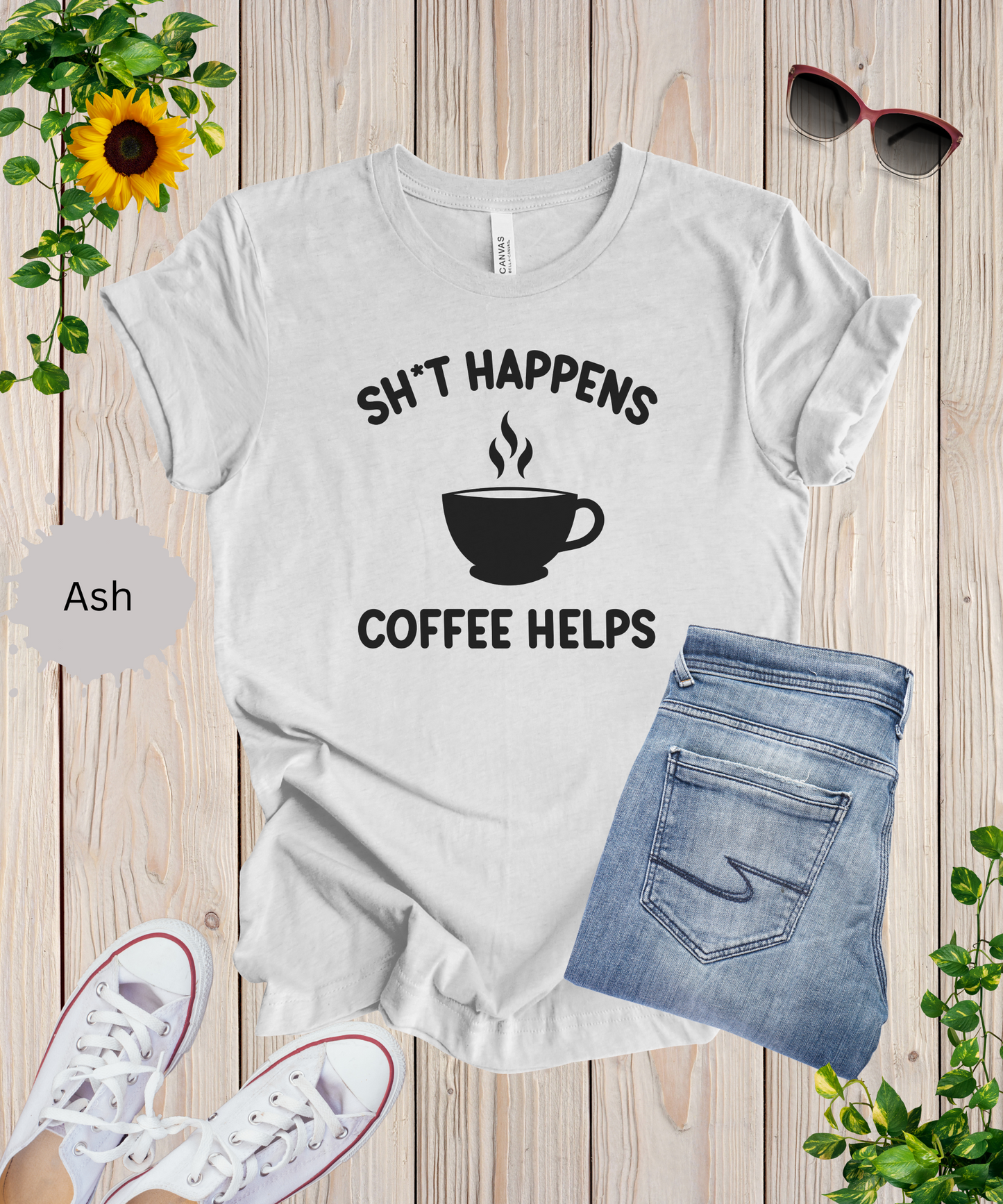 Shit Happens Coffeen Helps T-Shirt