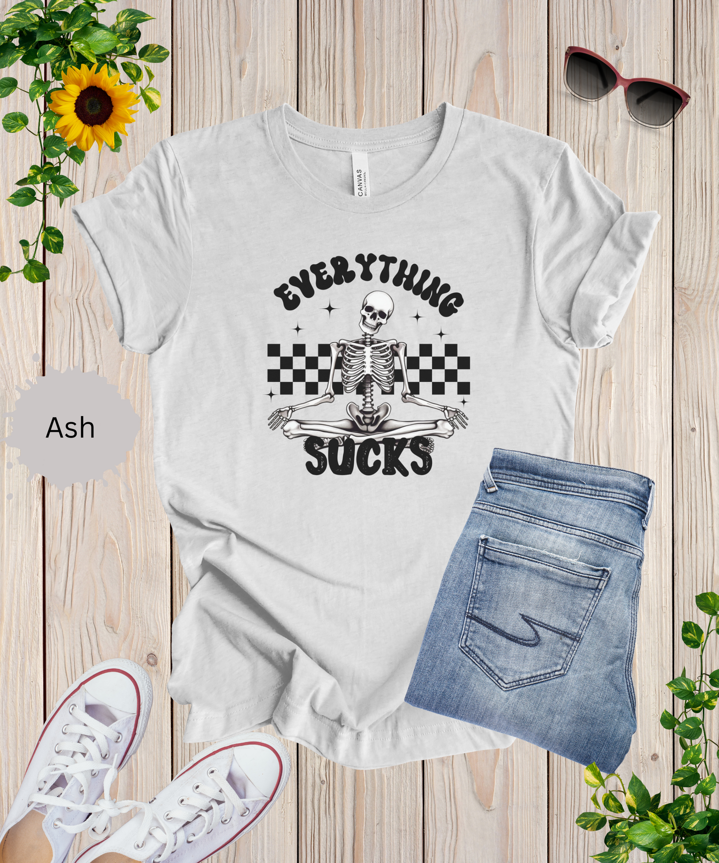 Everything Sucks Skeleton T-Shirt