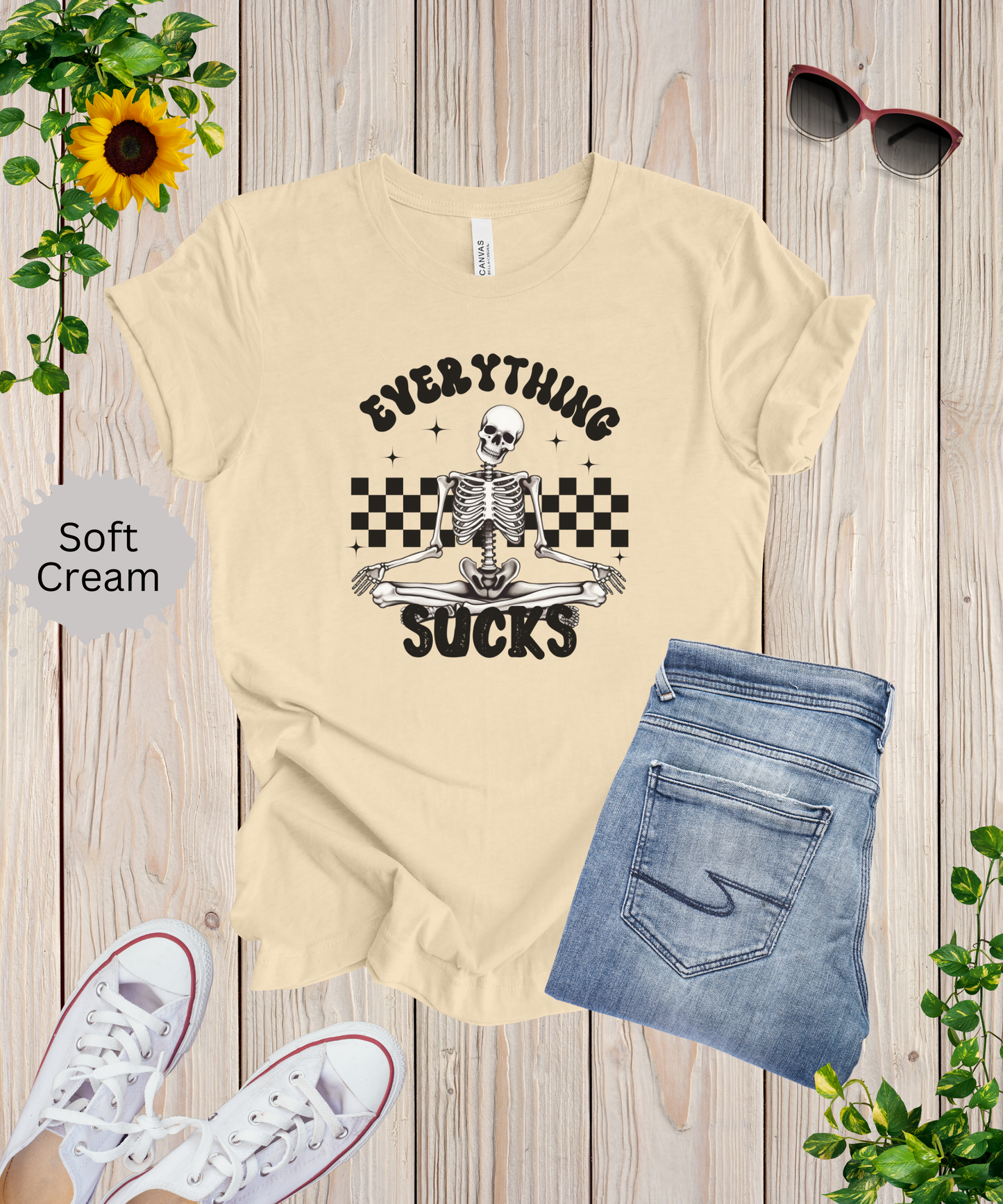 Everything Sucks Skeleton T-Shirt