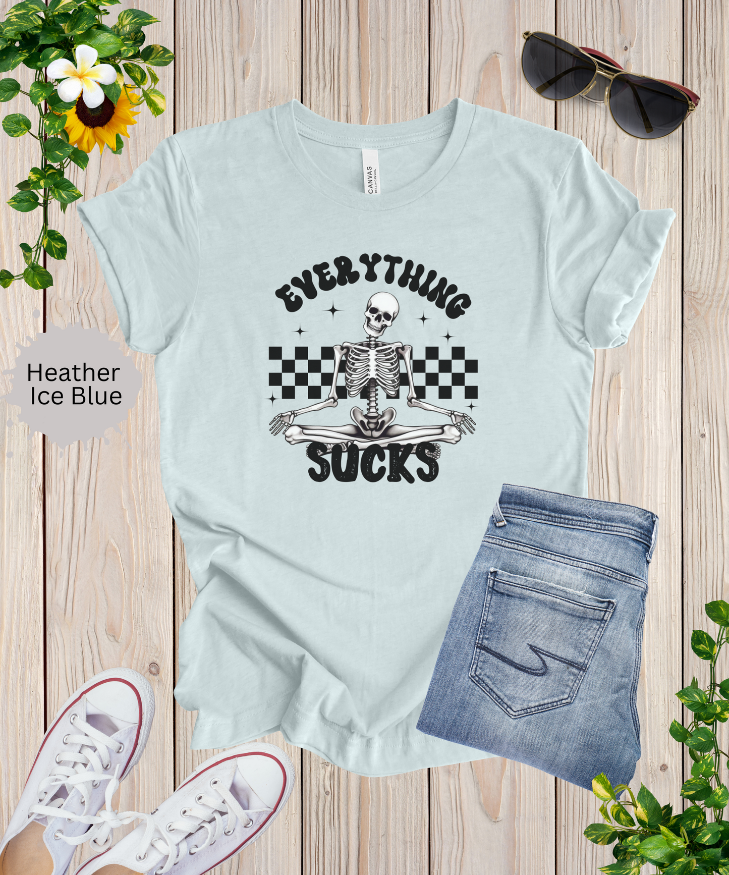 Everything Sucks Skeleton T-Shirt