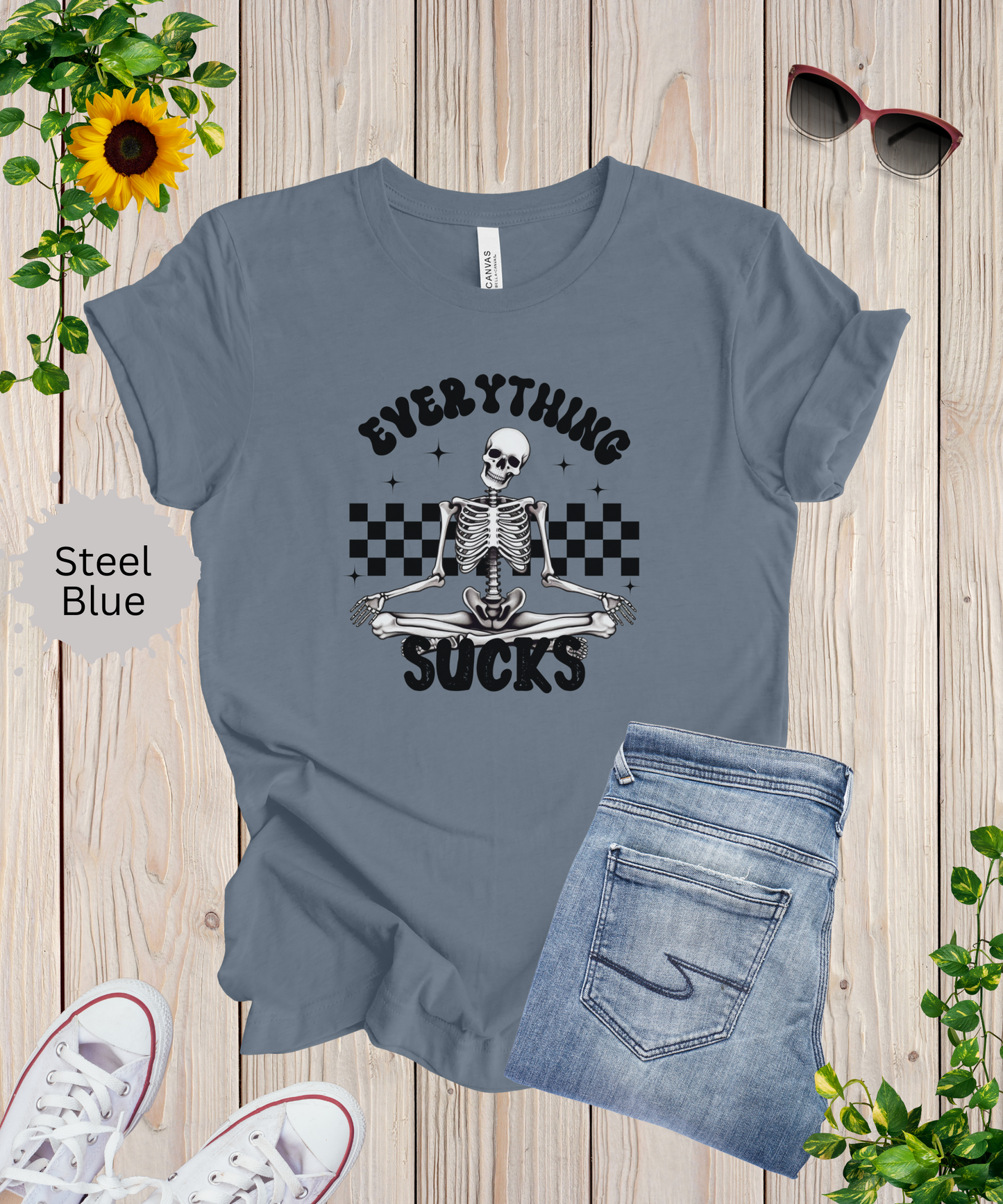 Everything Sucks Skeleton T-Shirt