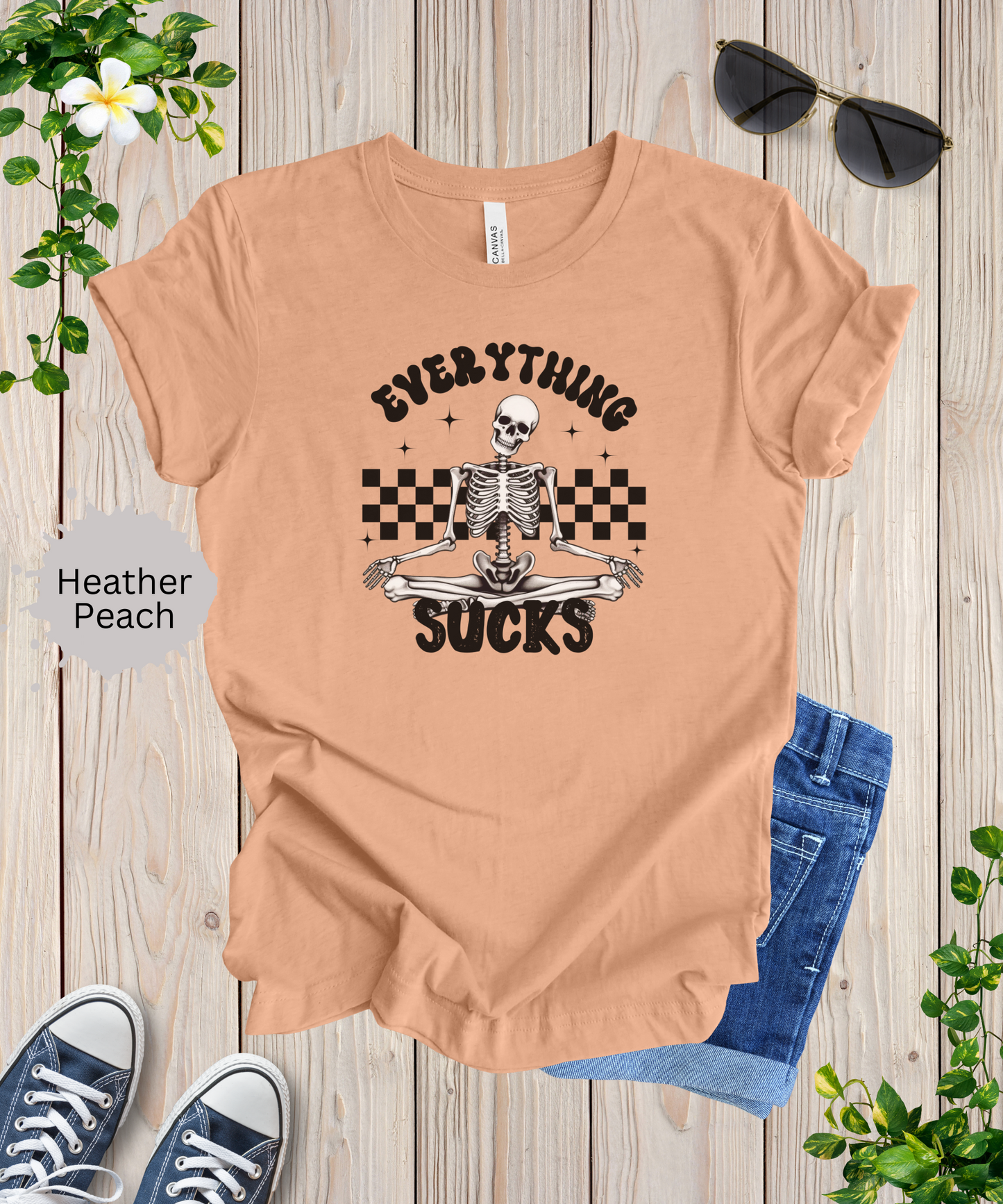 Everything Sucks Skeleton T-Shirt