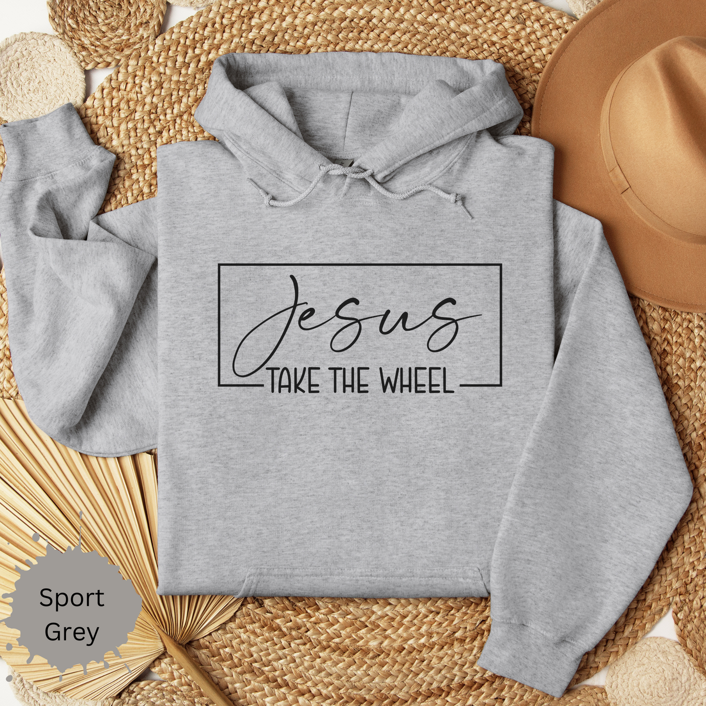 Jesus Take the Wheel Hooded Sweatshirt