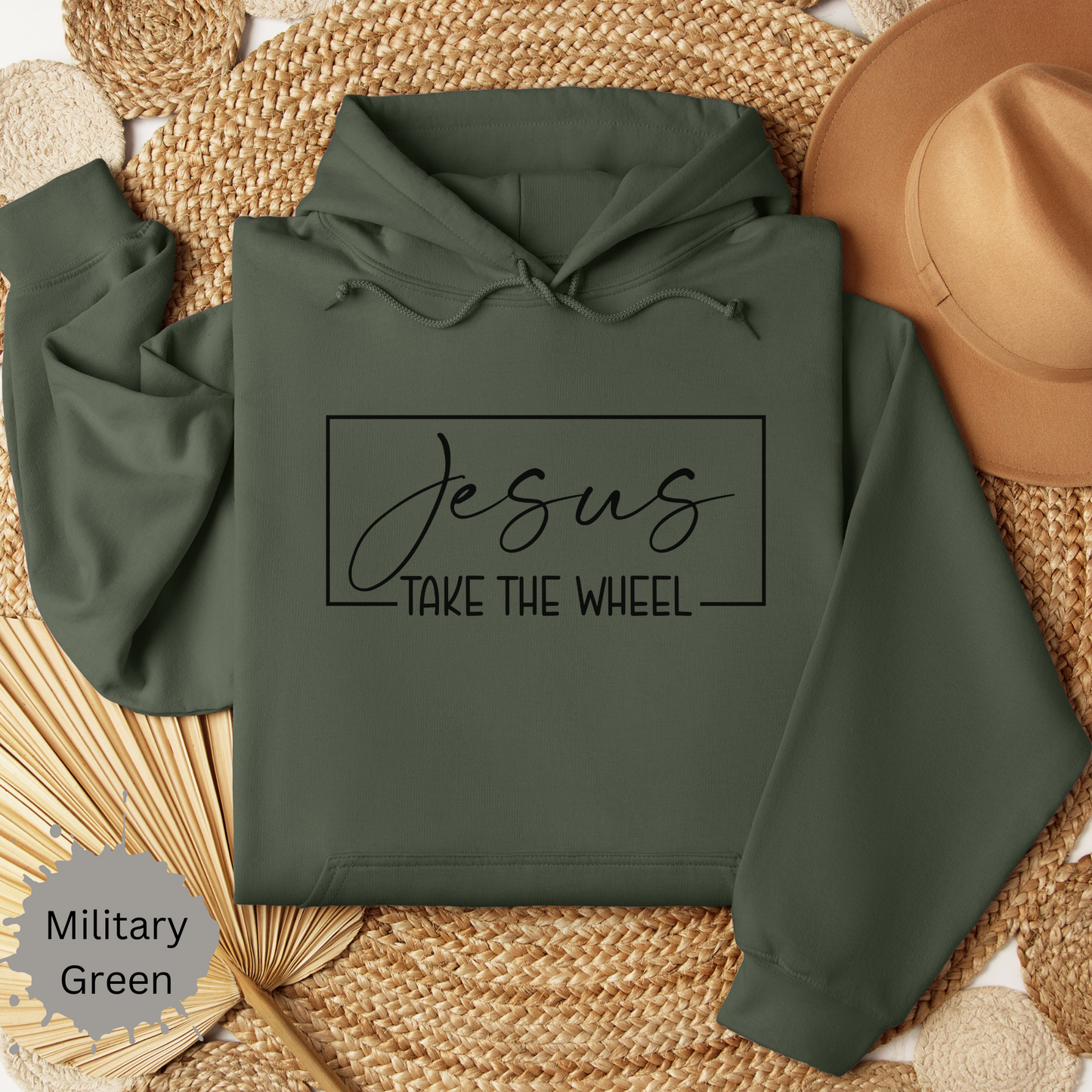 Jesus Take the Wheel Hooded Sweatshirt