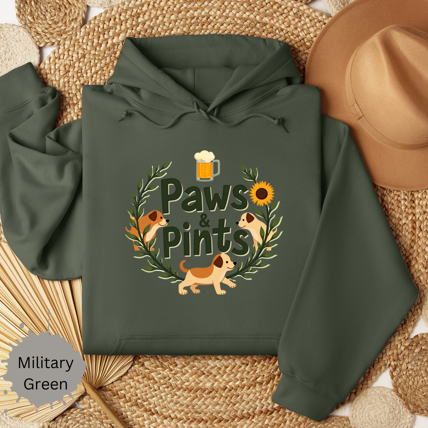 Paws and Pints Hooded Sweatshirt