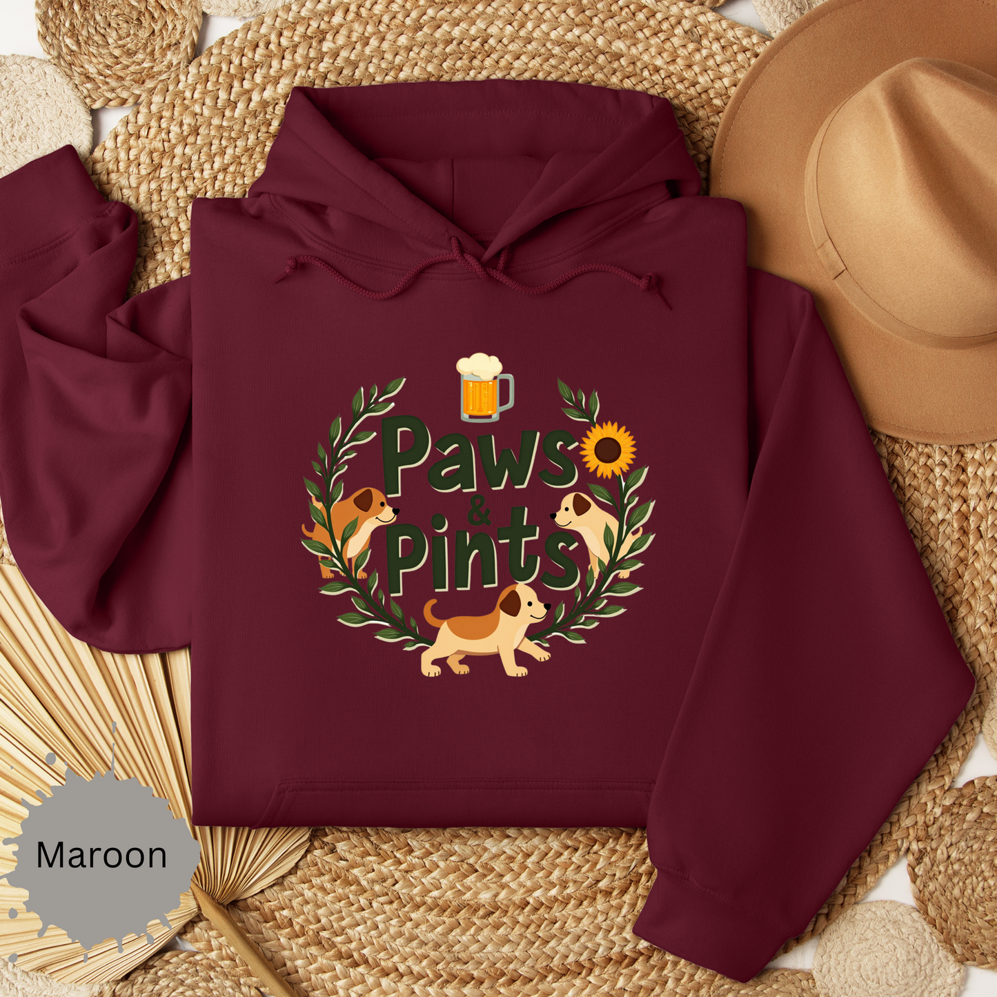 Paws and Pints Hooded Sweatshirt