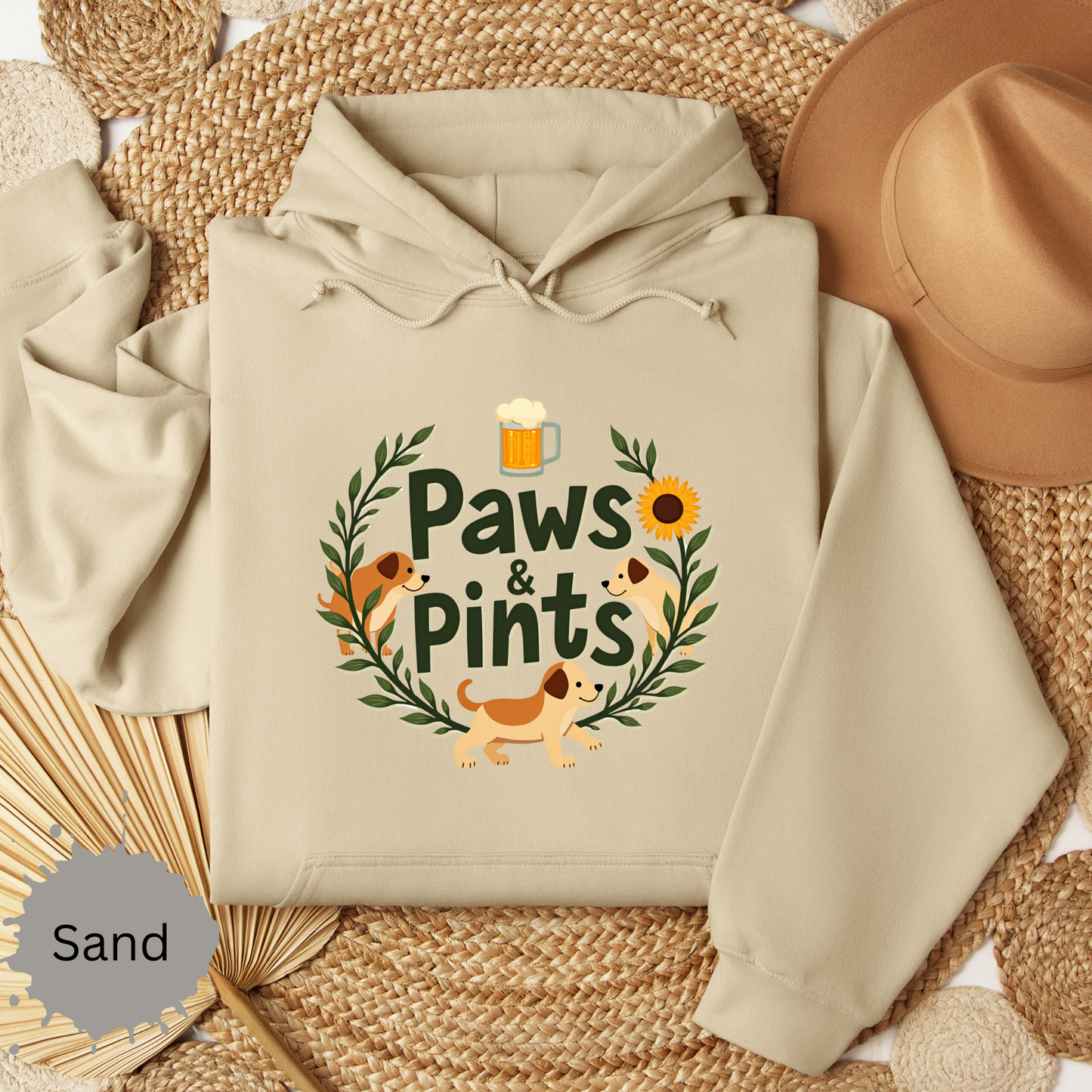 Paws and Pints Hooded Sweatshirt