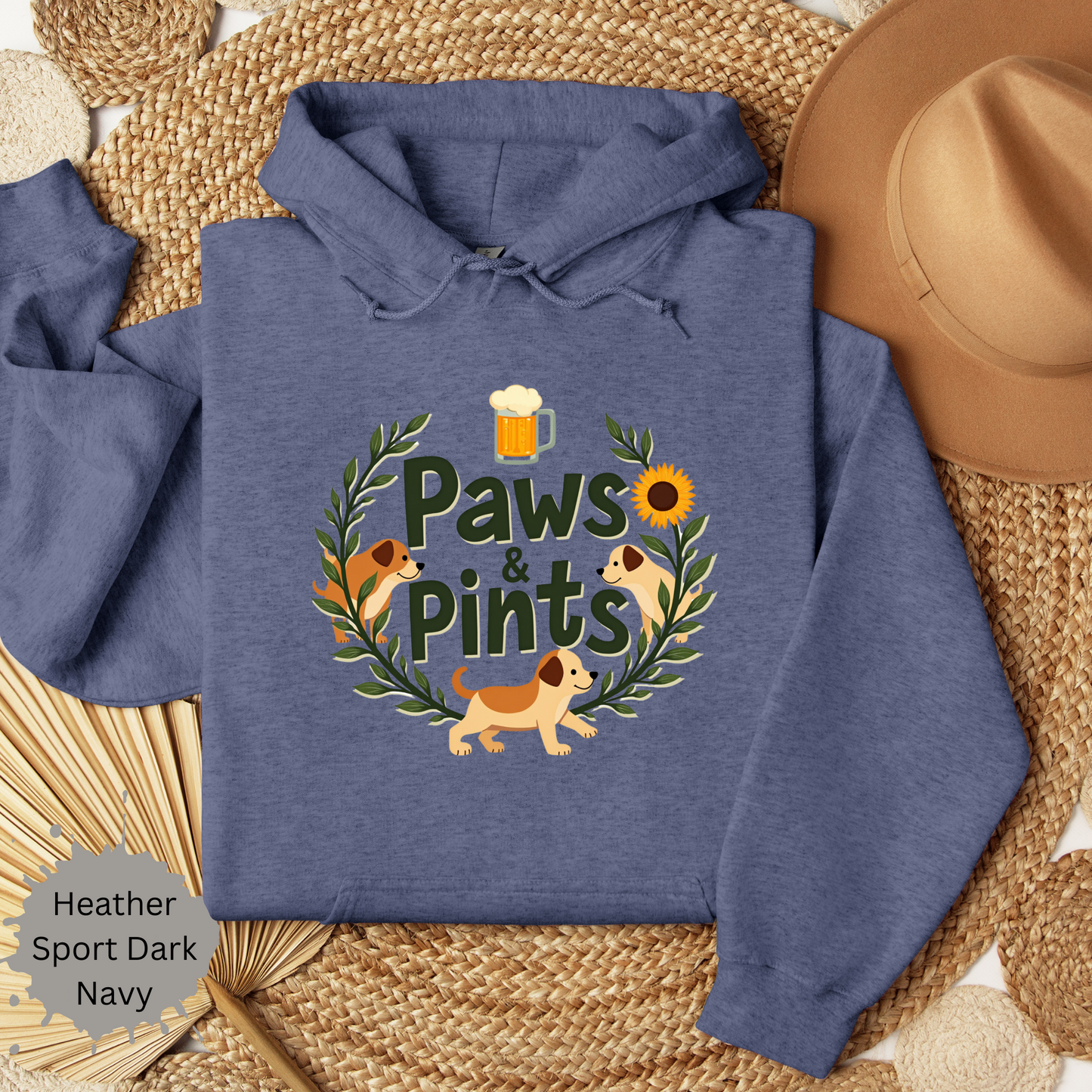 Paws and Pints Hooded Sweatshirt