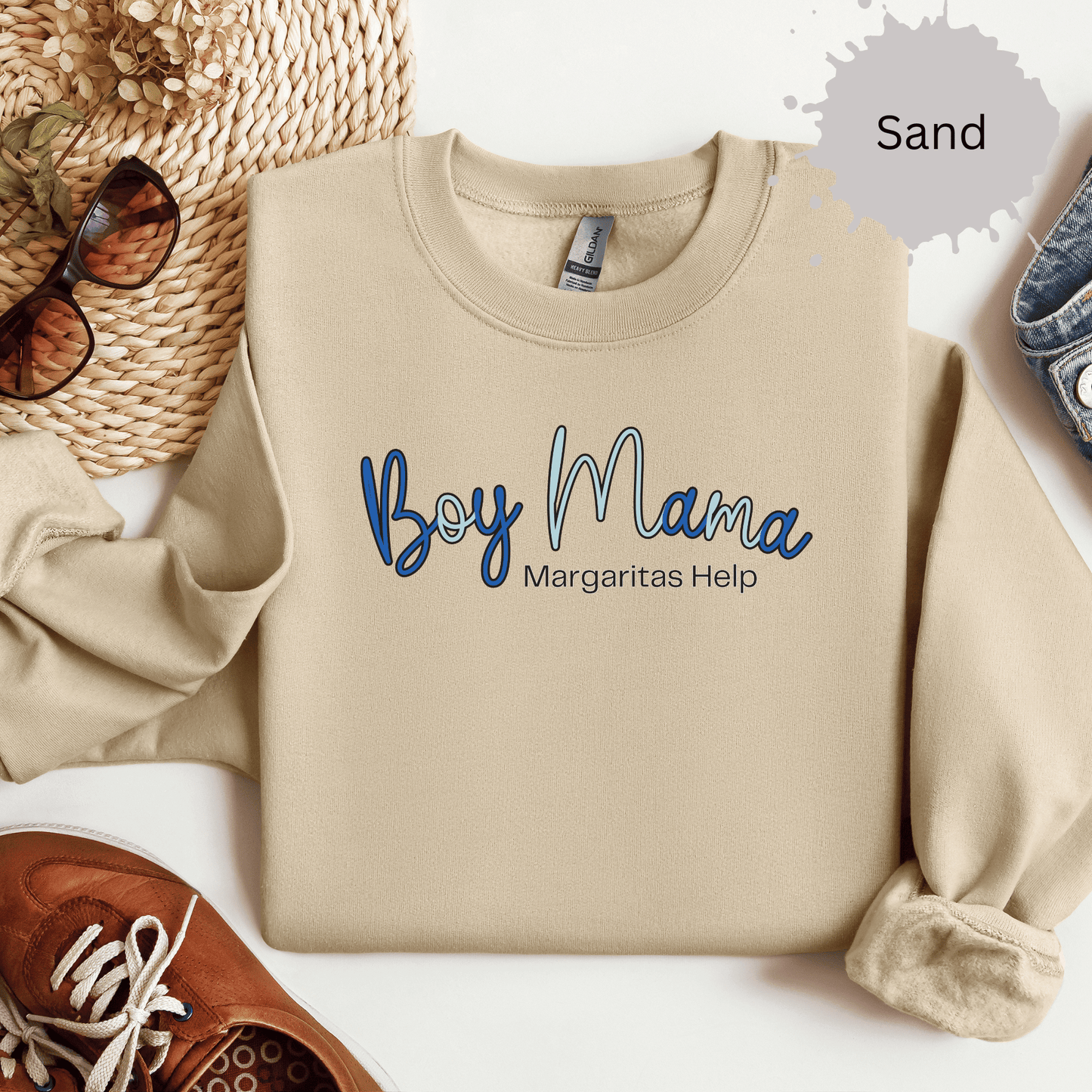 Boy Mama Margaritas Help Sweatshirt
