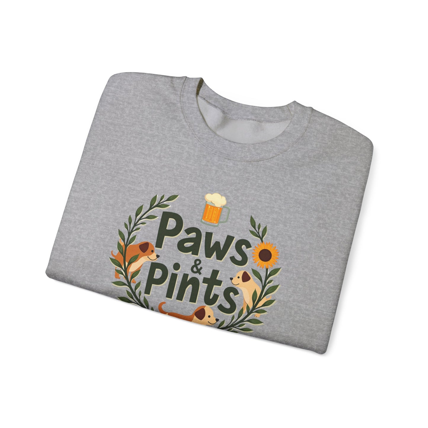 Paws and Pints time Crewneck Sweatshirt