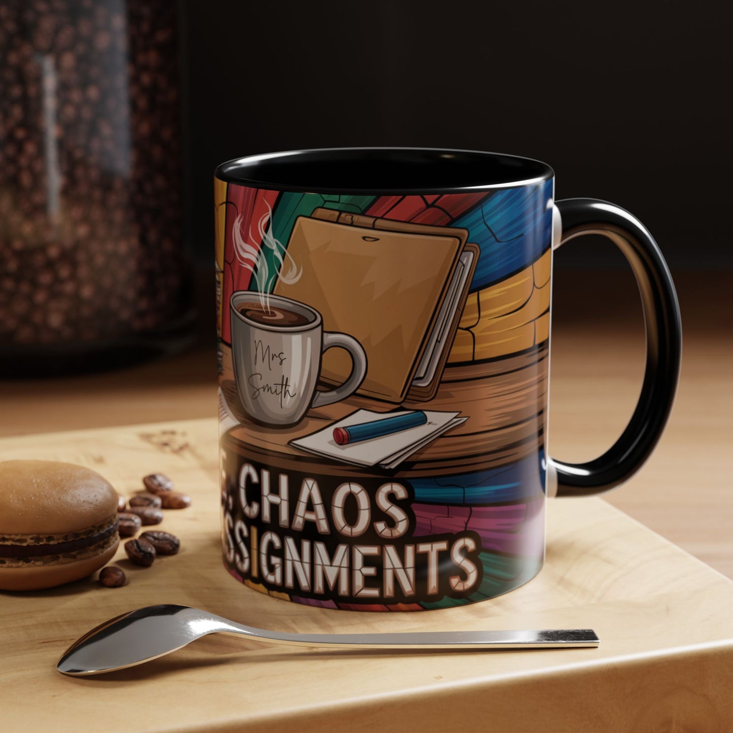 Personalized Teacher Chaos Coffee Mug