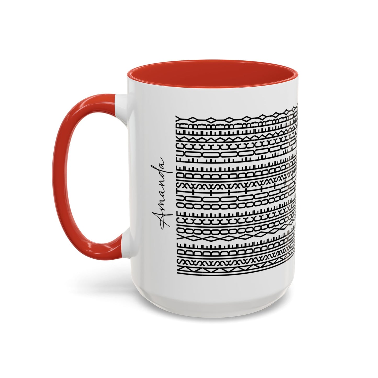 Inside Voice, Outside F**kery – Hidden Message Mug (Black Text)