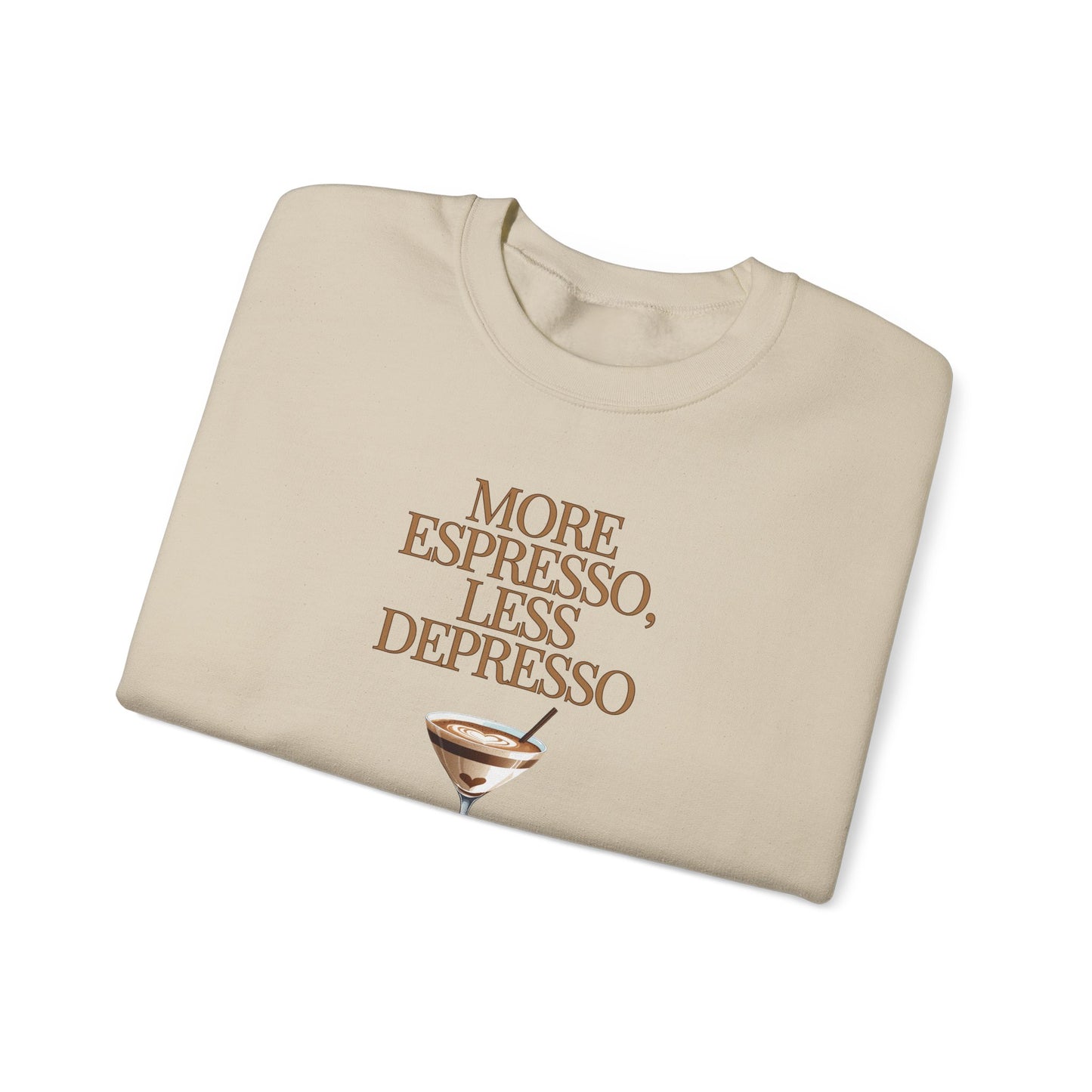 More Espresso Less Depresso Crewneck Sweatshirt