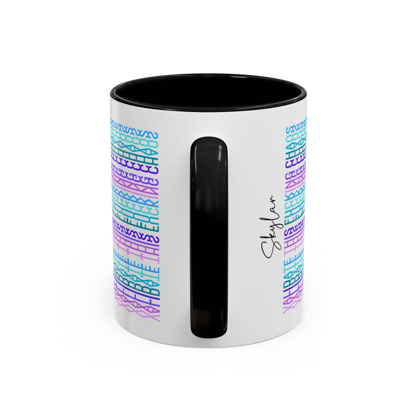Validate This F**ing Chaos – Hidden Message Mug (Colorful Text)
