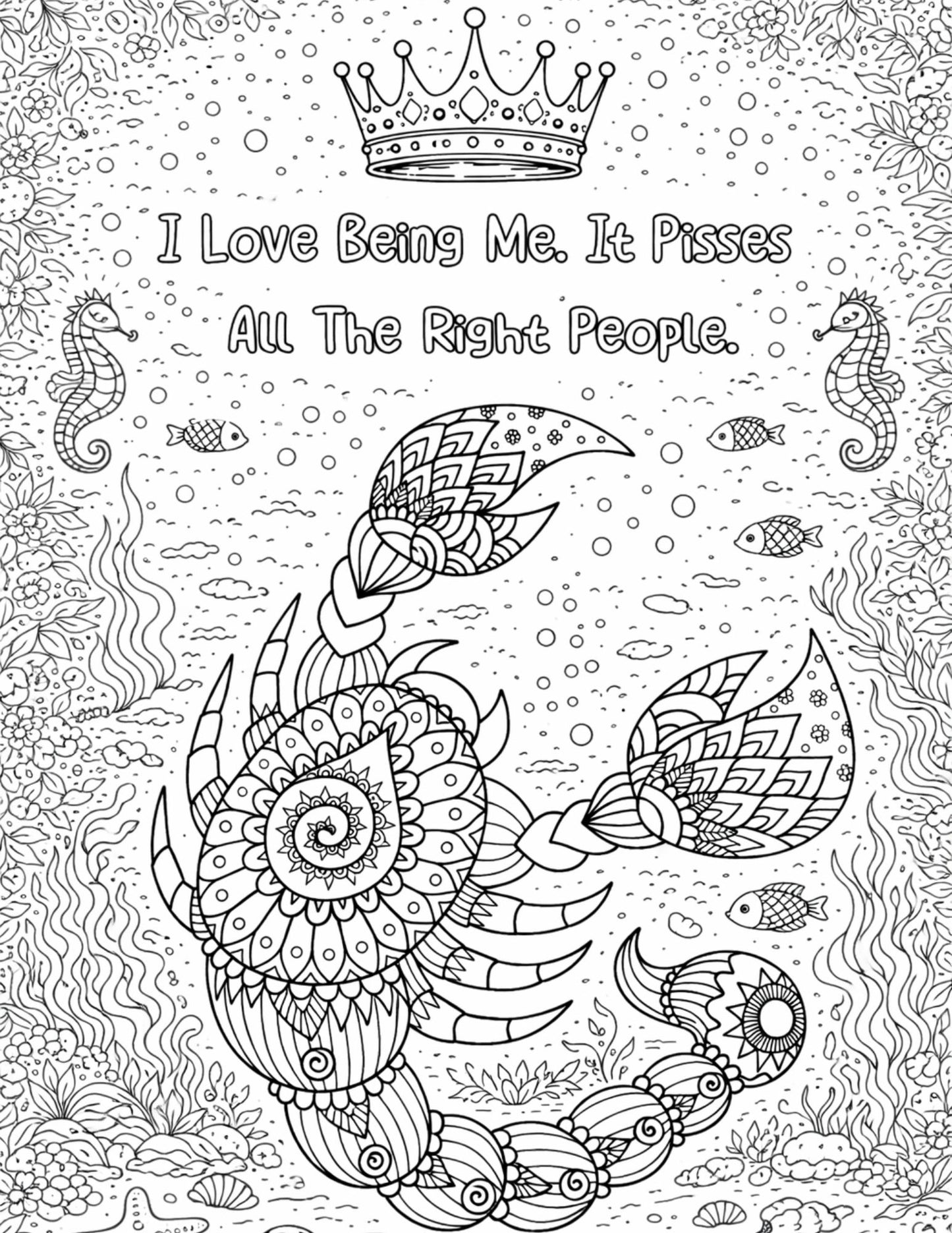 Sarcastic Adult Animal Coloring Pages - Volume 2