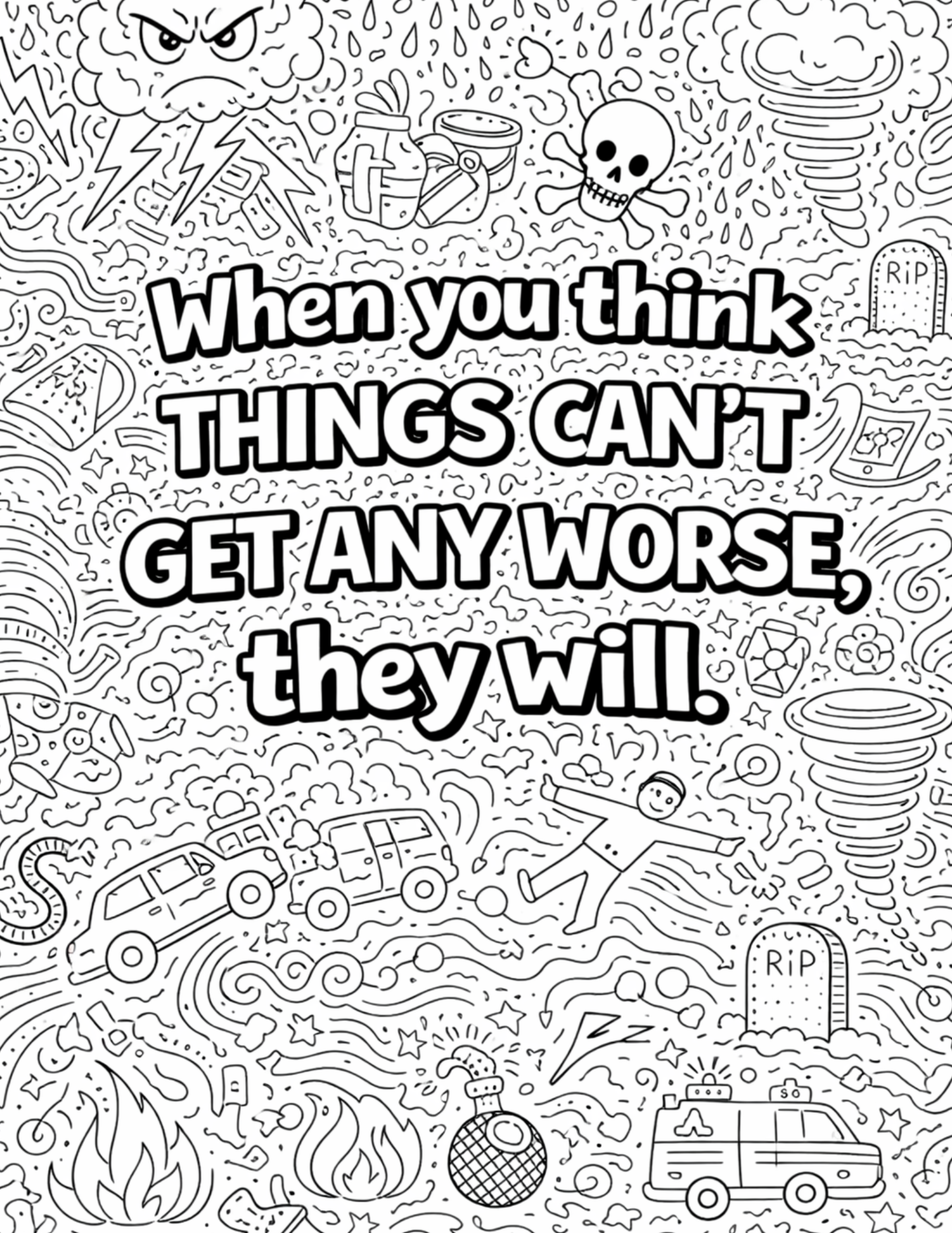 Sarcastic Adult Quotes Coloring Pages - Volume 4