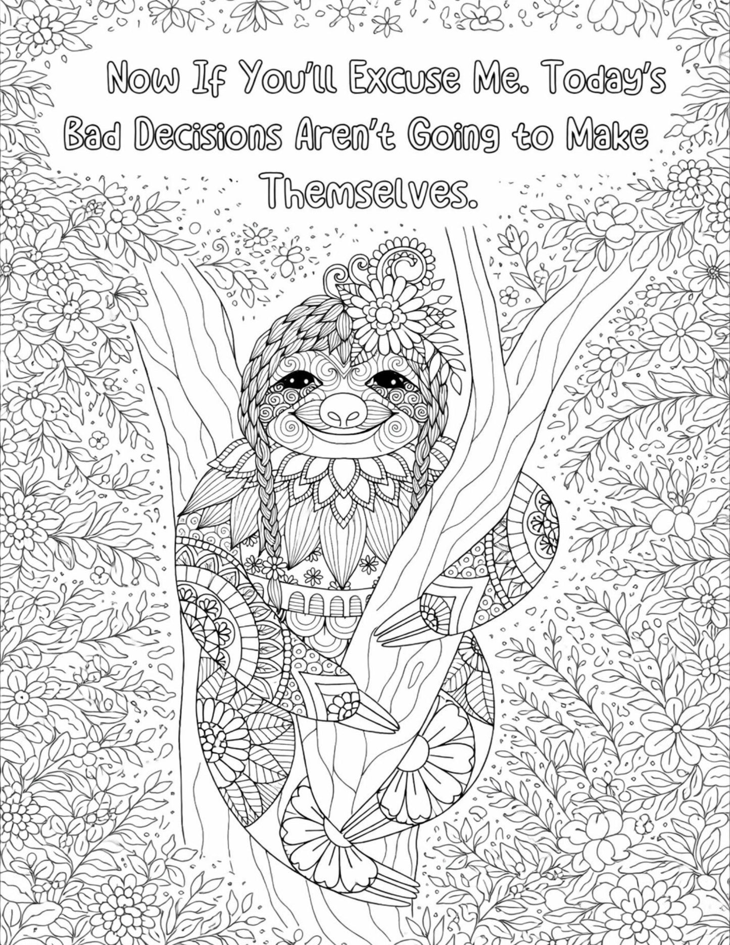Sarcastic Adult Animal Coloring Pages - Volume 2