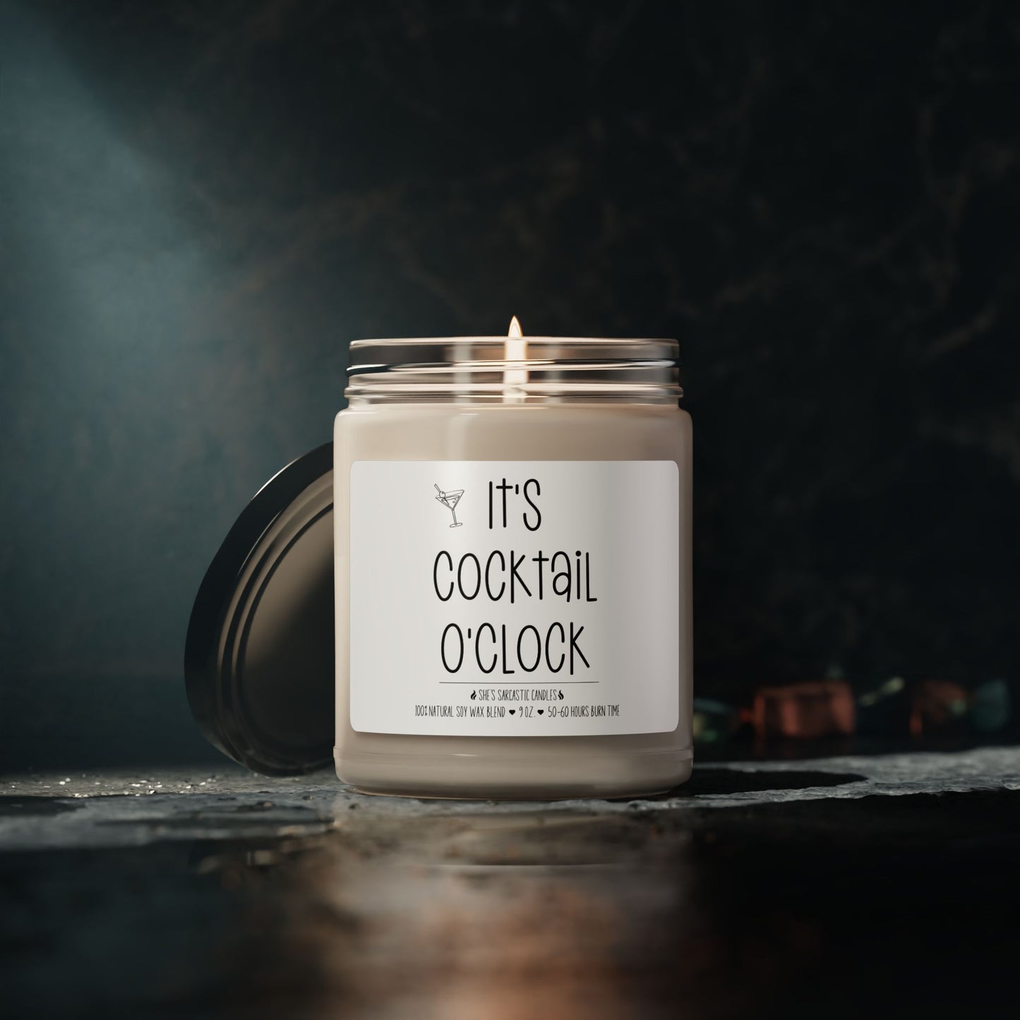 It's Cocktail O'Clock Soy Candle