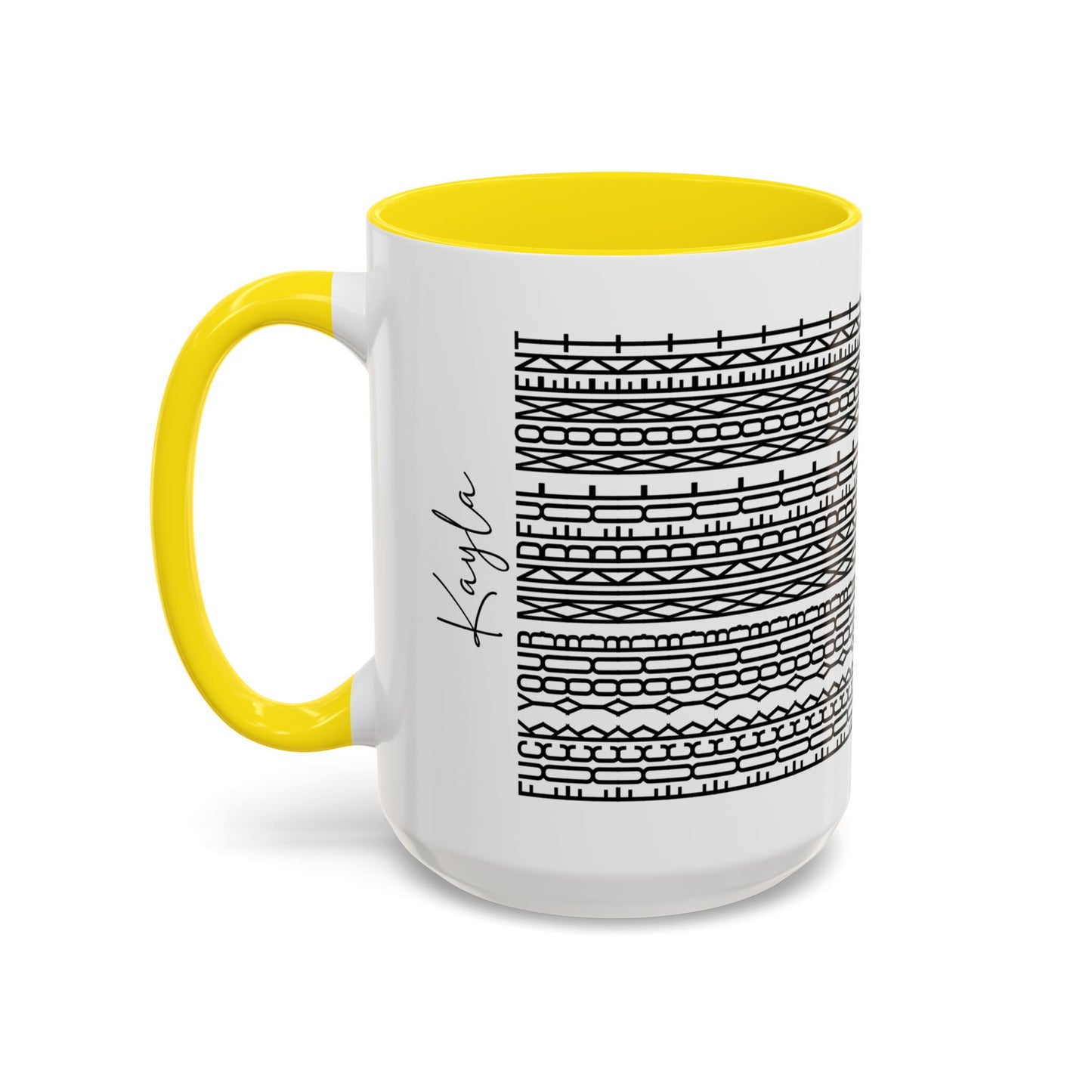 F**k Your Mindful Moment – Hidden Message Mug (Black Text)