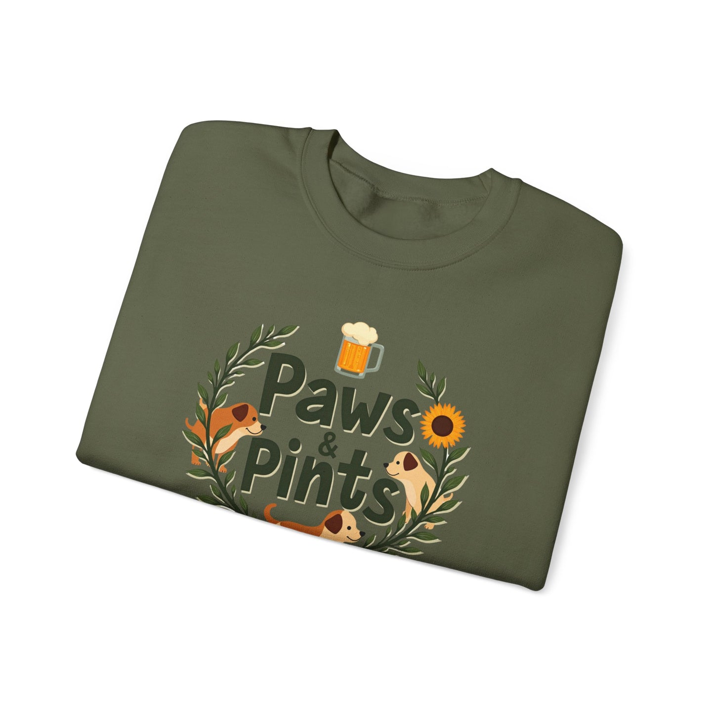 Paws and Pints time Crewneck Sweatshirt