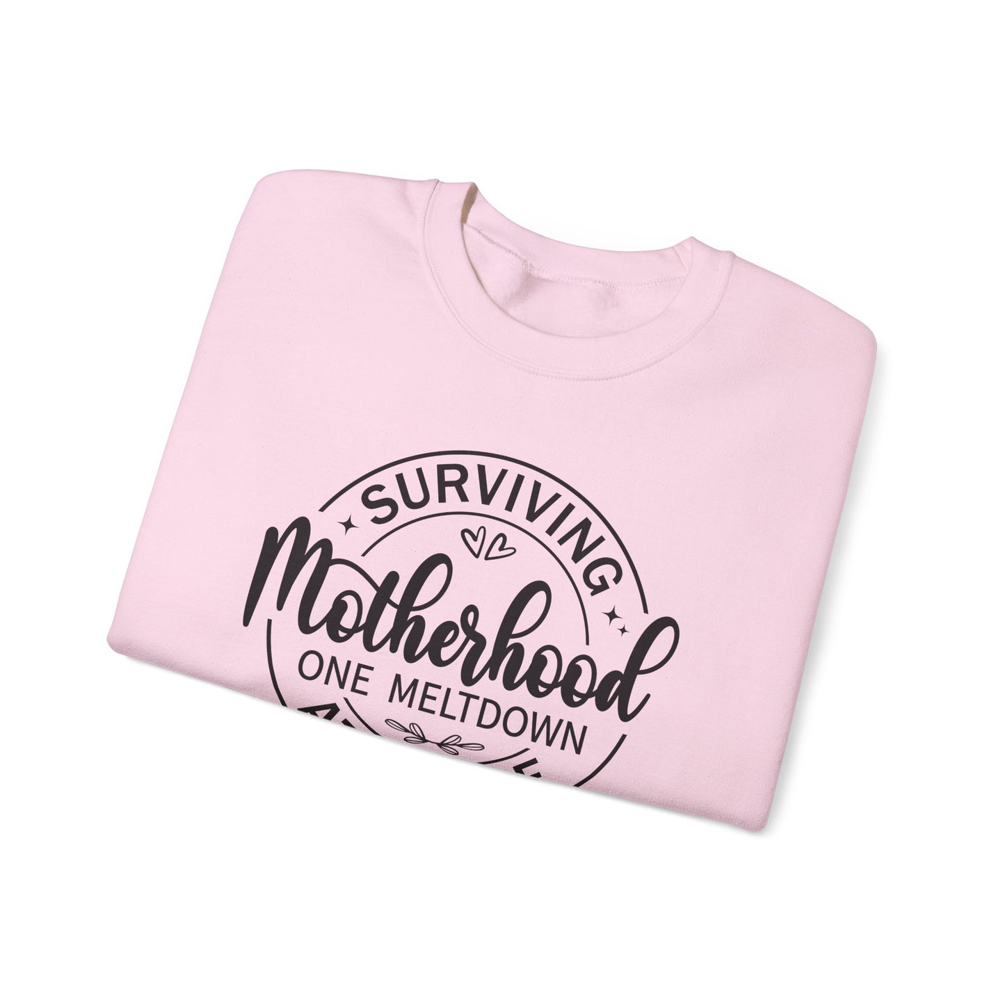 Motherhood Meltdown Survivor Crewneck Sweatshirt