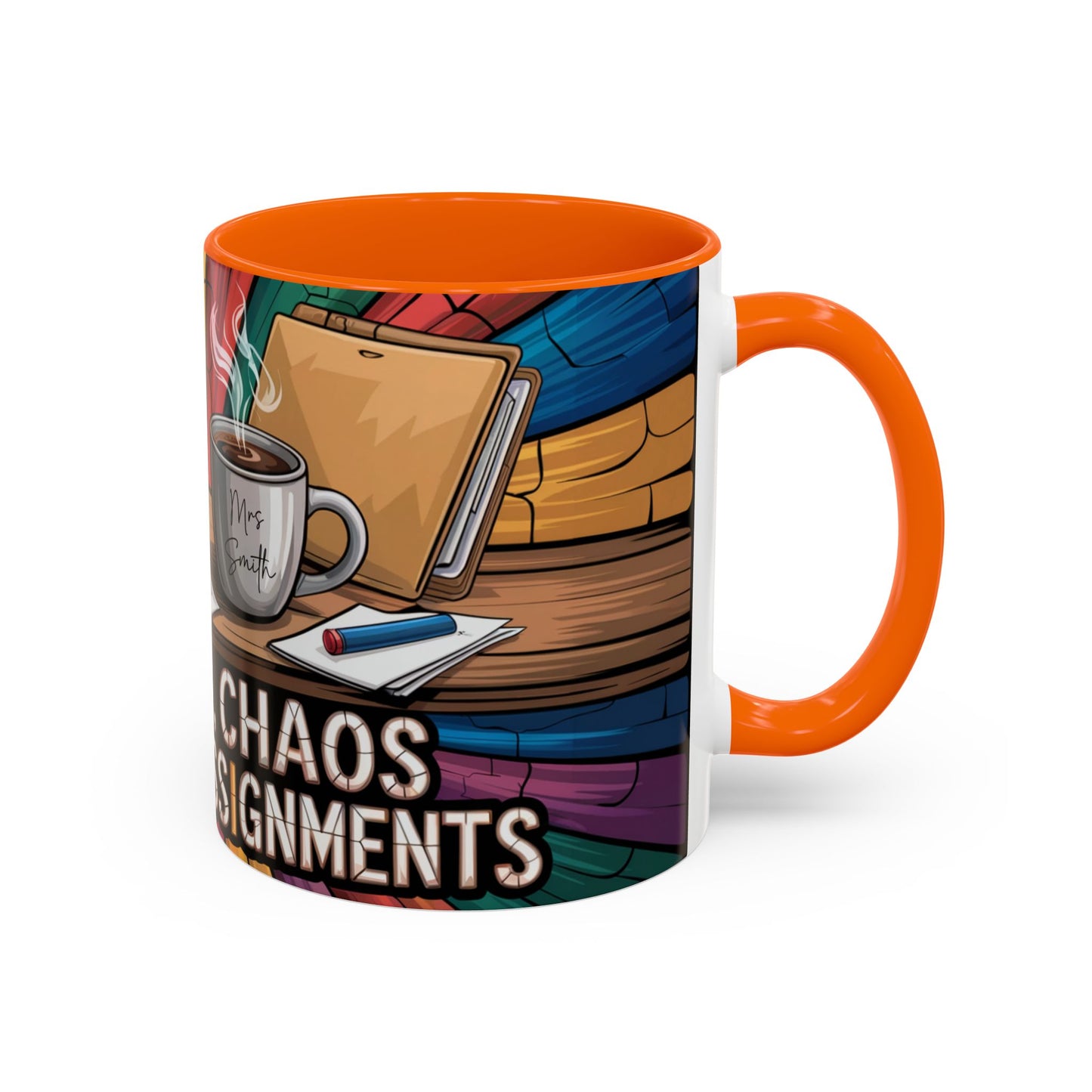 Personalized Teacher Chaos Coffee Mug
