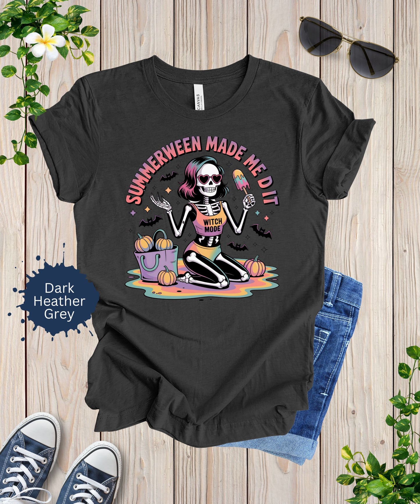 Summerween Beach Skeleton Shirt