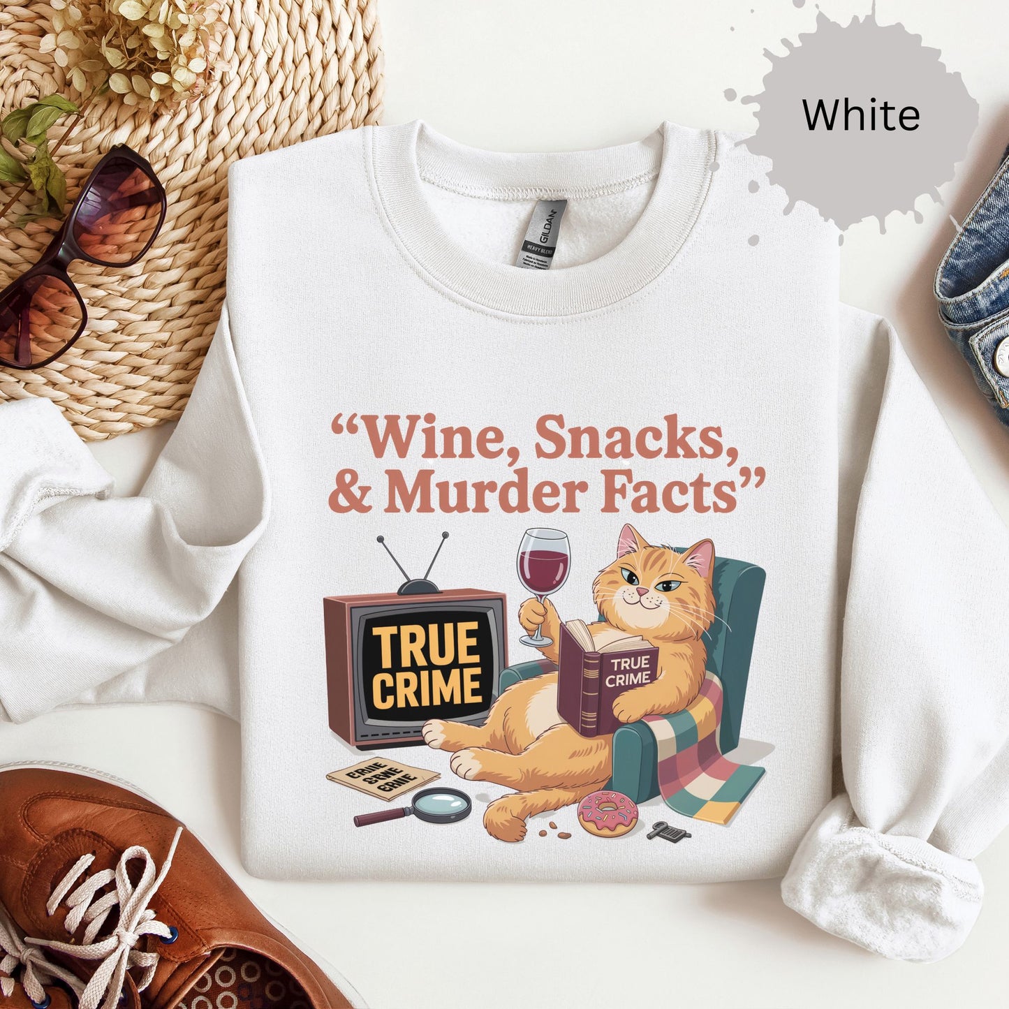 True Crimes & Whiskers Crewneck
