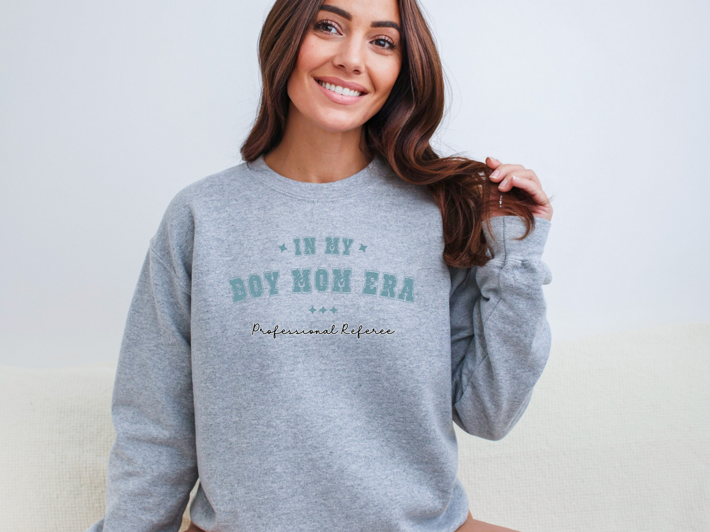 Boy Mom Era, Professional Referee Pullover Crewneck Sweatshirt