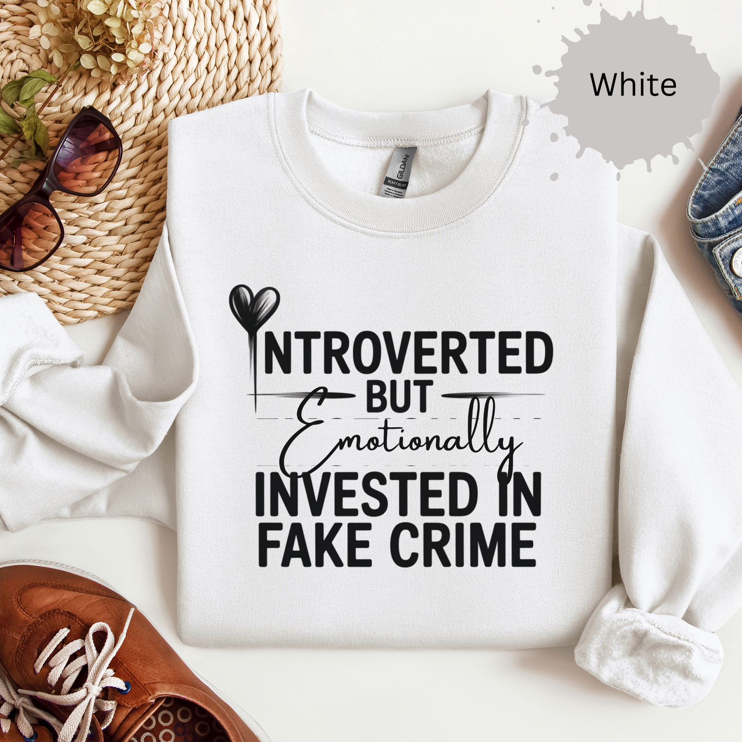 Introvert True Crime Crewneck
