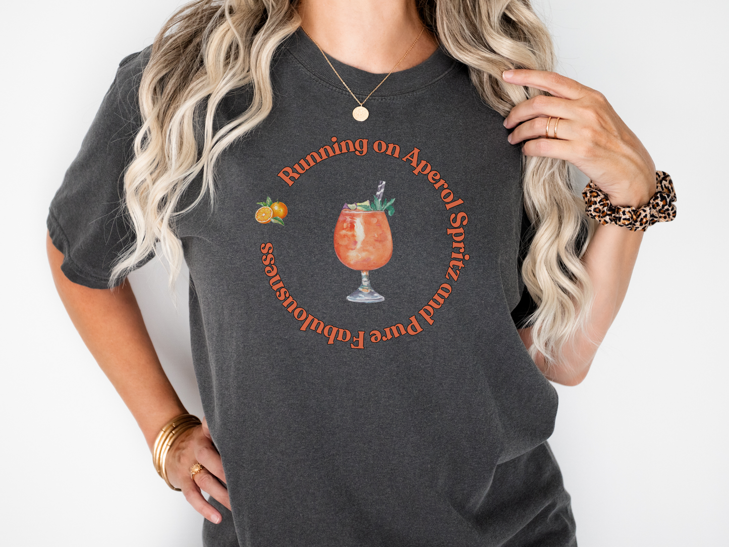 Aperol Spritz Sassy Short-Sleeved Crewneck TShirt