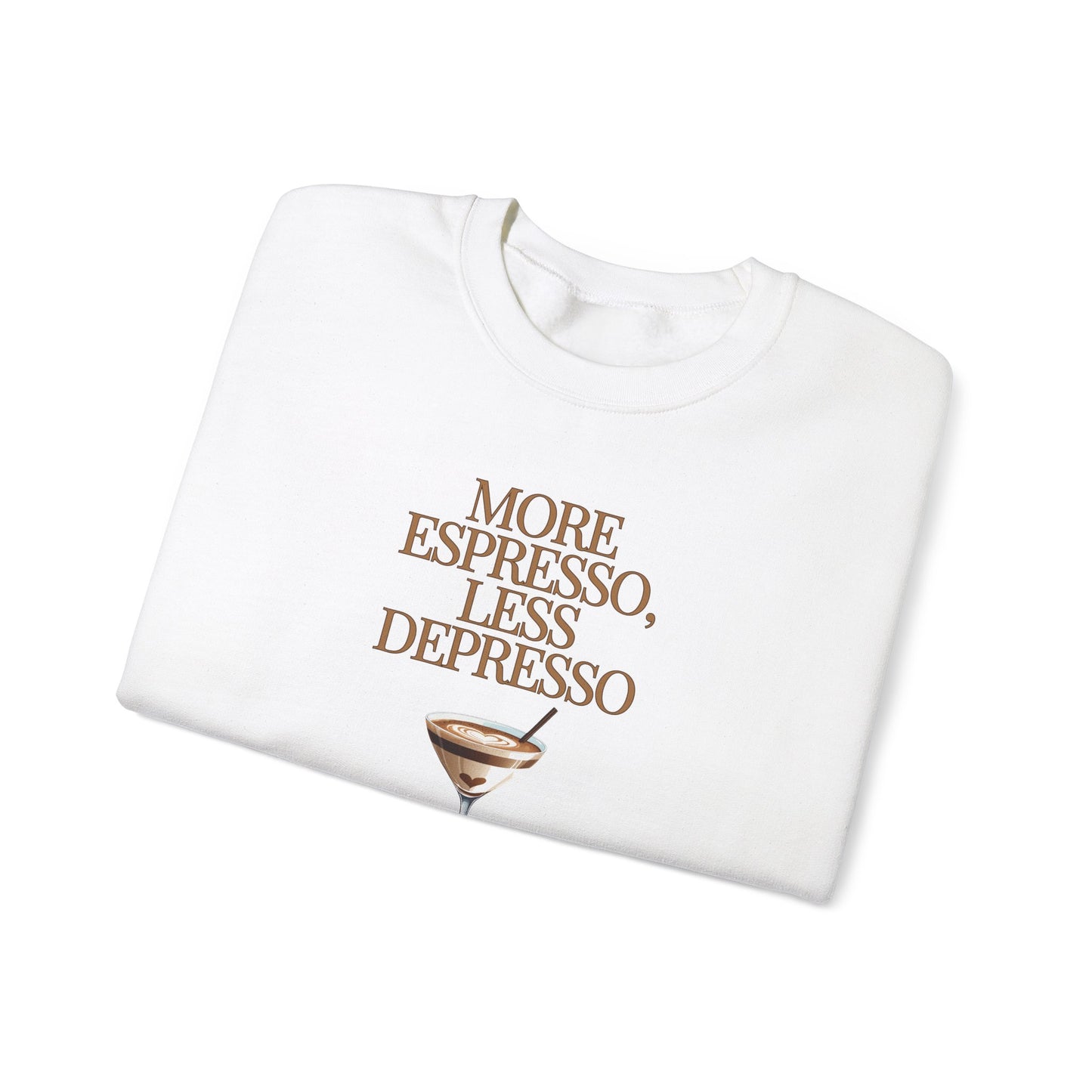 More Espresso Less Depresso Crewneck Sweatshirt