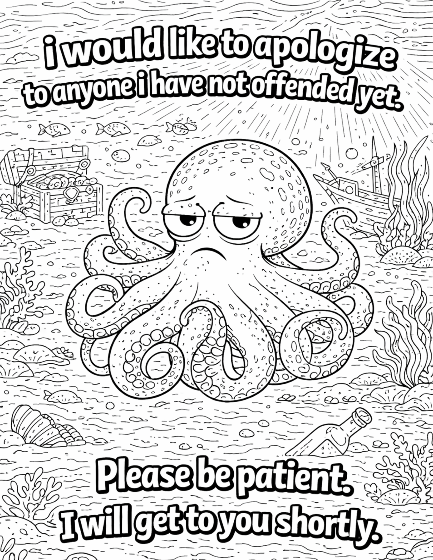 Sarcastic Adult Animal Coloring Pages - Volume 3