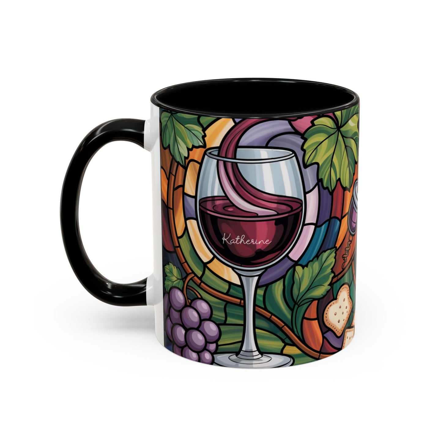 Personalized Mom Wine Coffee Mug